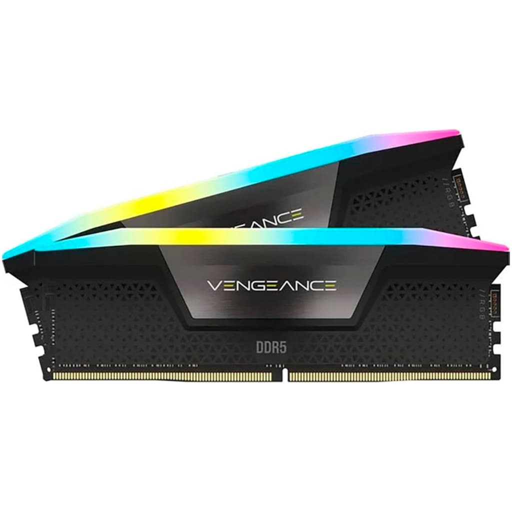 Corsair Arbeitsspeicher »VENGEANCE RGB DDR5 6000MT/s 32GB (2x16GB)«, optimiert für AMD-Mainboards, RGB
