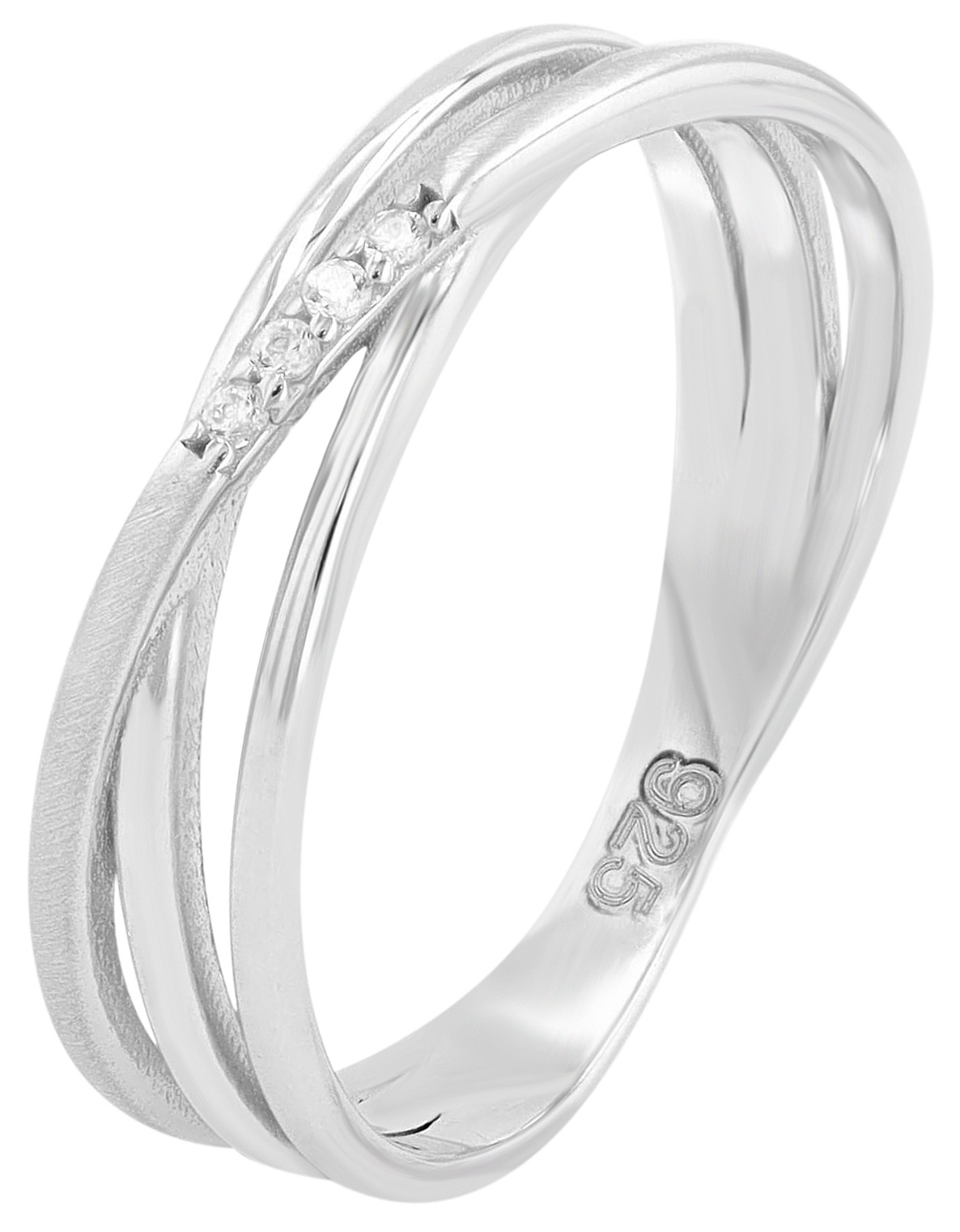 Adelia´s Fingerring »Damen Ring aus 925 Silber mit Zirkonia«