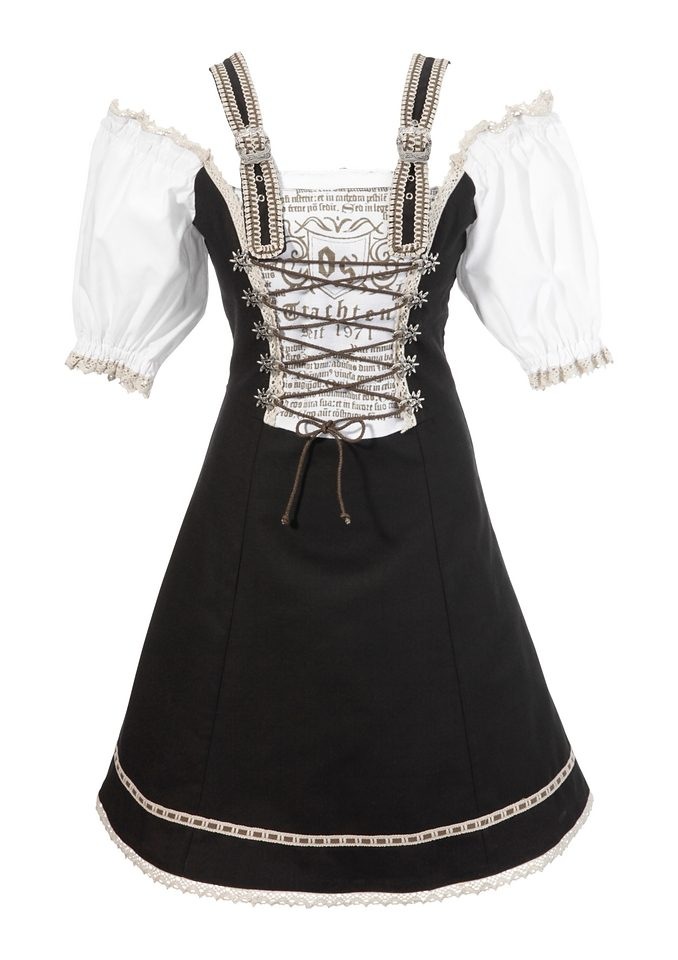OS-Trachten Trachtenkleid, im Carmenlook