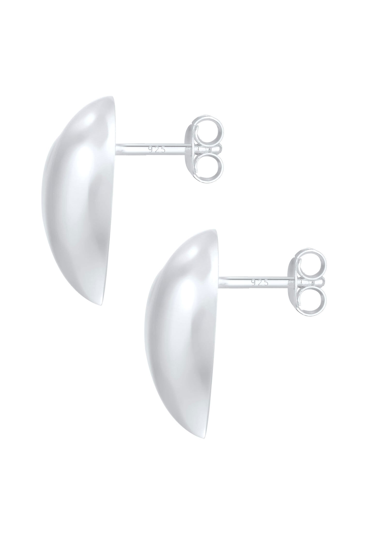 Elli Paar Ohrstecker »Ohrringe Herz Statement 925 Sterling Silber Ohrstecker«