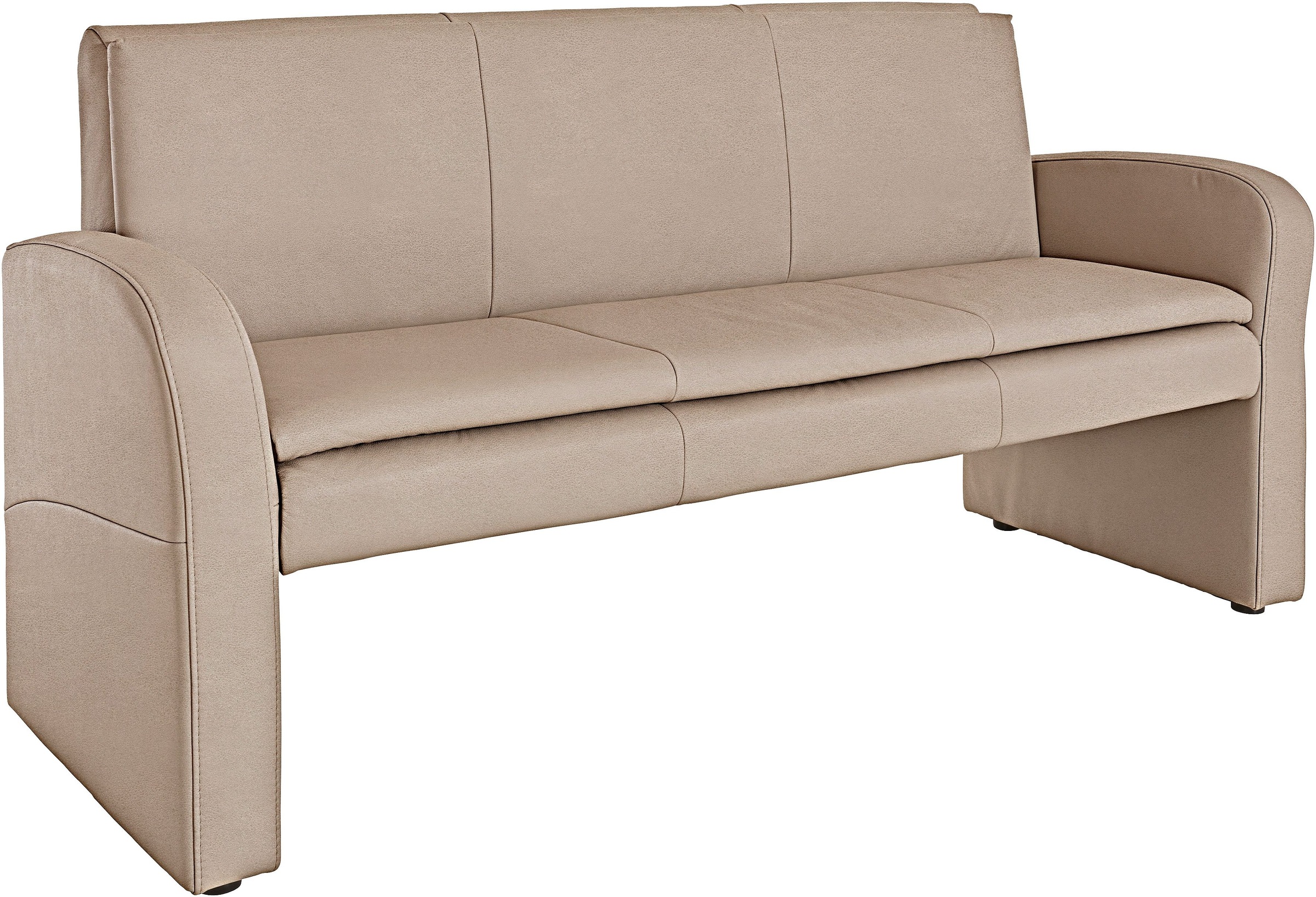 exxpo - sofa fashion Hockerbank »Cortado, 3-Sitzer Küchensofa mit hohem Sitzkomfort«, hohe Bodenfreiheit,...