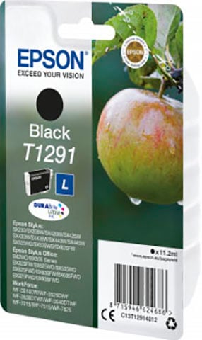 Epson Tintenpatrone »T1291«, original Druckerpatrone T1291 schwarz C13T12914012