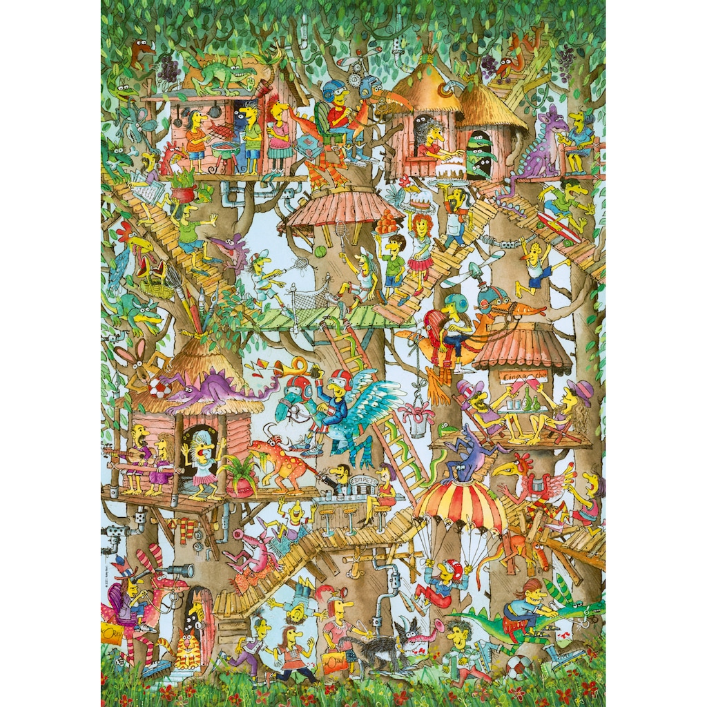 HEYE Puzzle »Tree Lodges - Korky Paul«