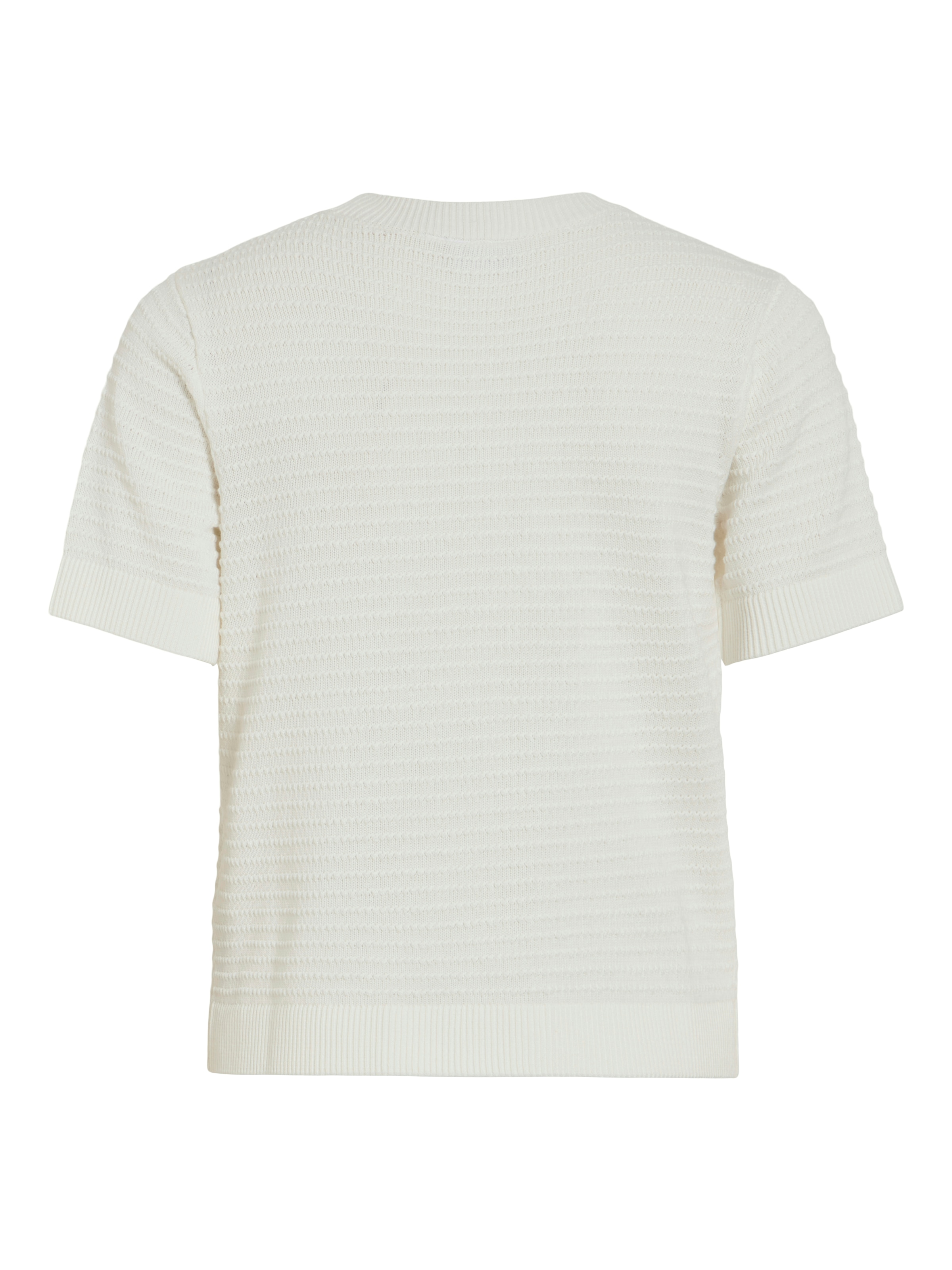 Vila Kurzarmpullover »VILOLLO O-NECK S/S DETAIL KNIT TOP- NOOS«