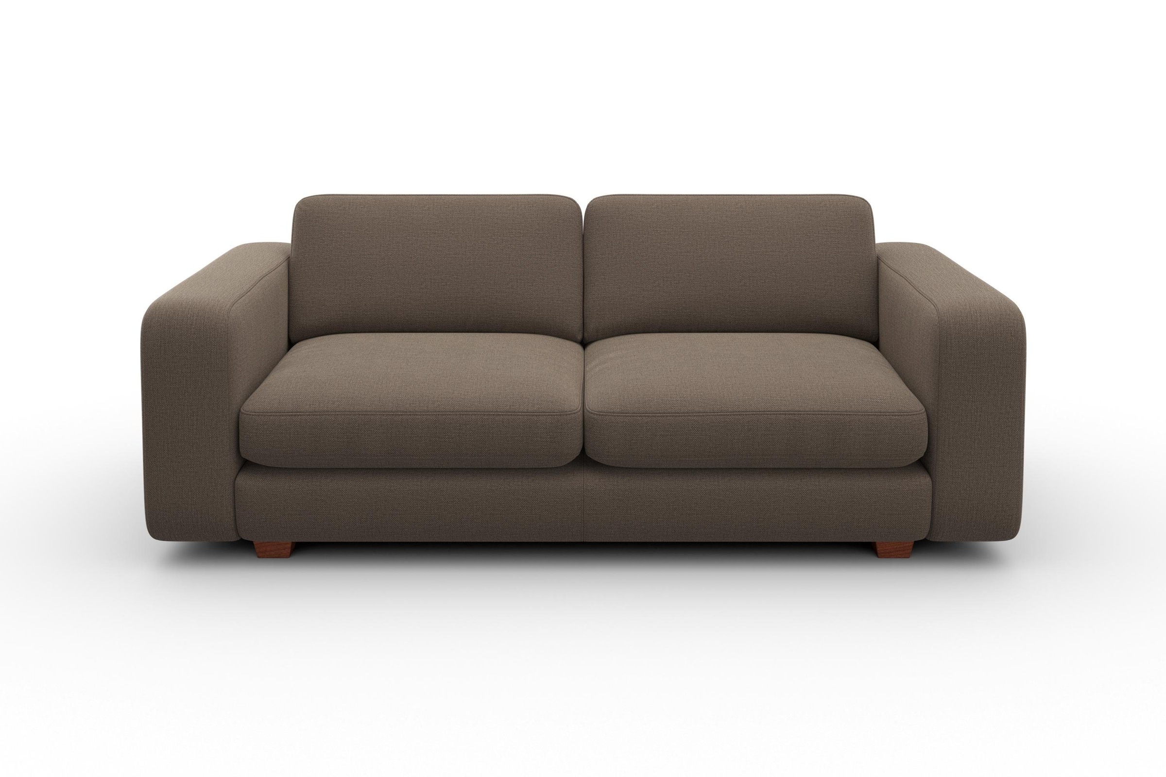 machalke® 2,5-Sitzer »valentino«, mit breiten Armlehnen, Füße Walnuss, Breite 191 cm
