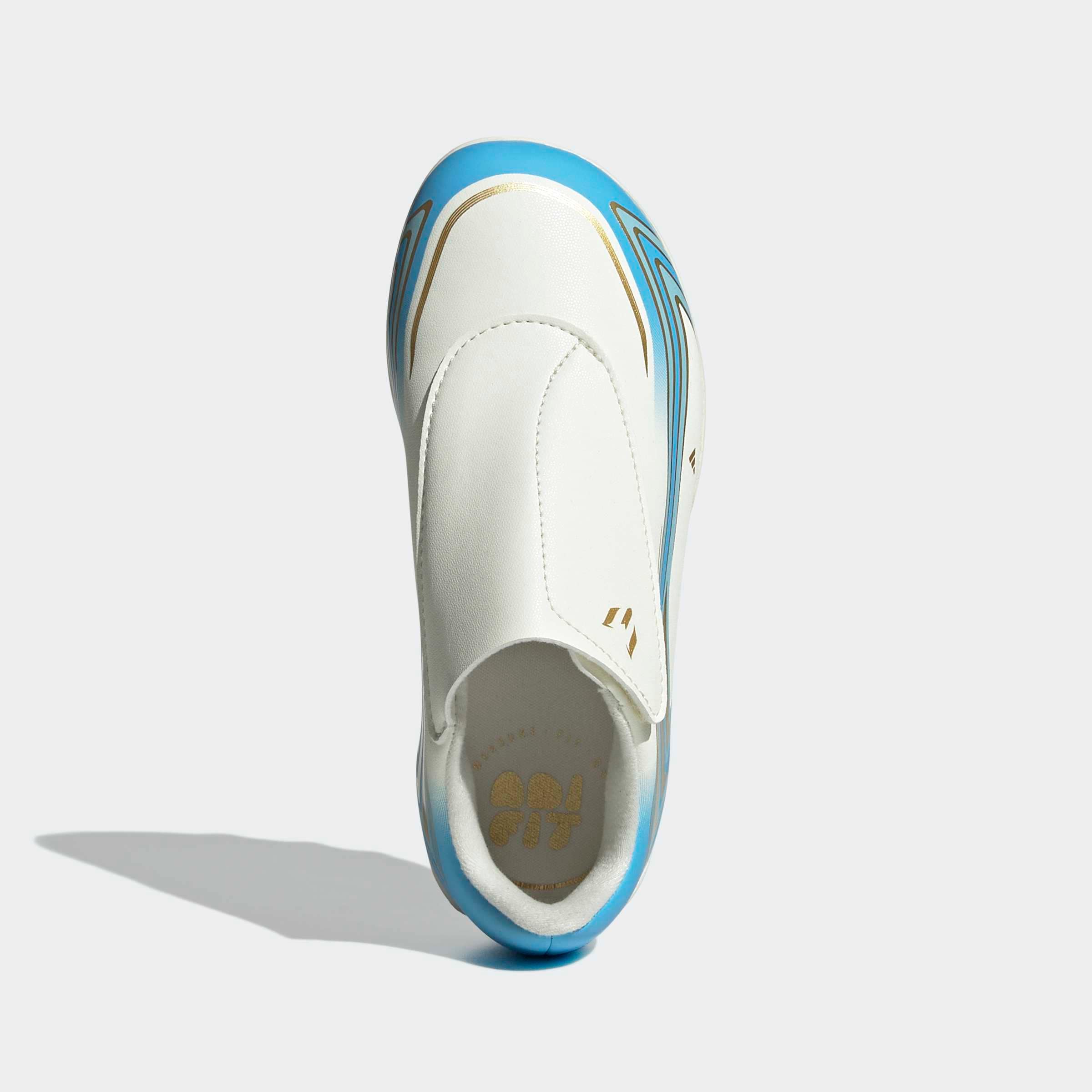 adidas Performance Fußballschuh »F50 MESSI CLUB KIDS , KLETTVERSCHLUSS, FESTE BÖDEN/GEMISCHTE BÖDEN«  für viele verschiedene Böden geeignet, für Jugendliche & Kinder