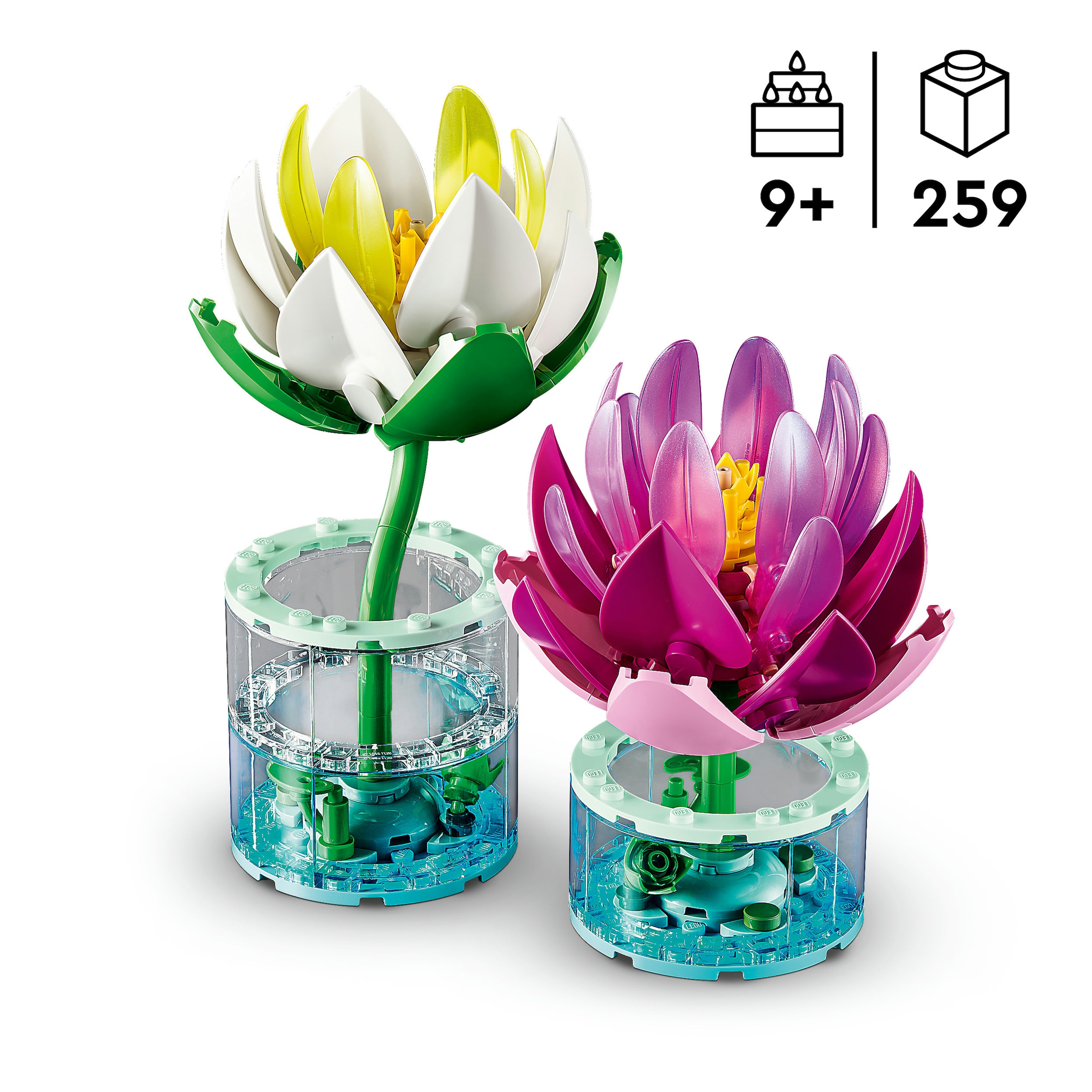 LEGO® Konstruktionsspielsteine »Seerosen (11511), LEGO Botanicals« Made in Europe
