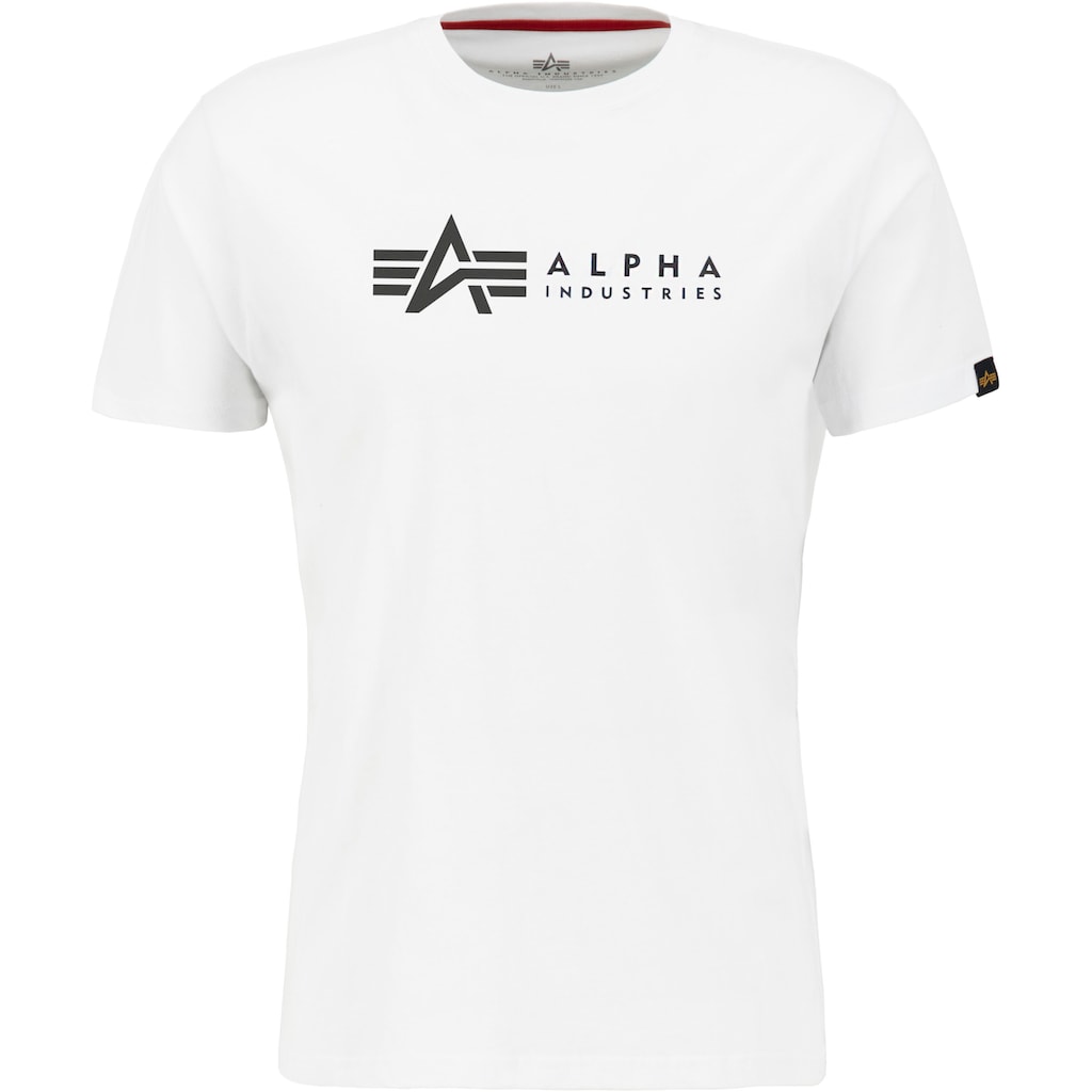 Alpha Industries Rundhalsshirt »Label T 2 Pack«, (Packung, 2 tlg., 2er-Pack)