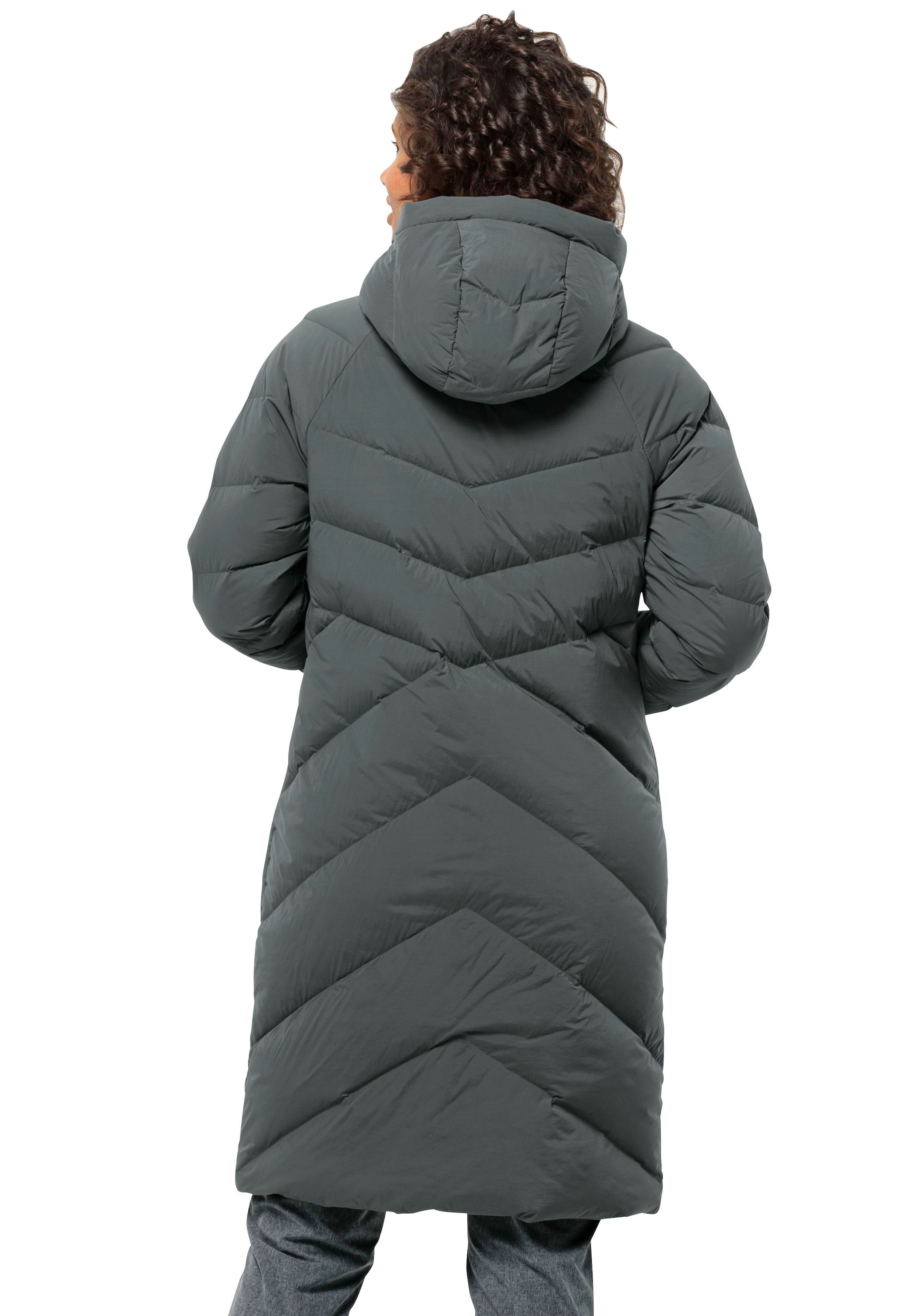 Jack Wolfskin Daunenmantel »MARIENPLATZ COAT W«, mit Kapuze