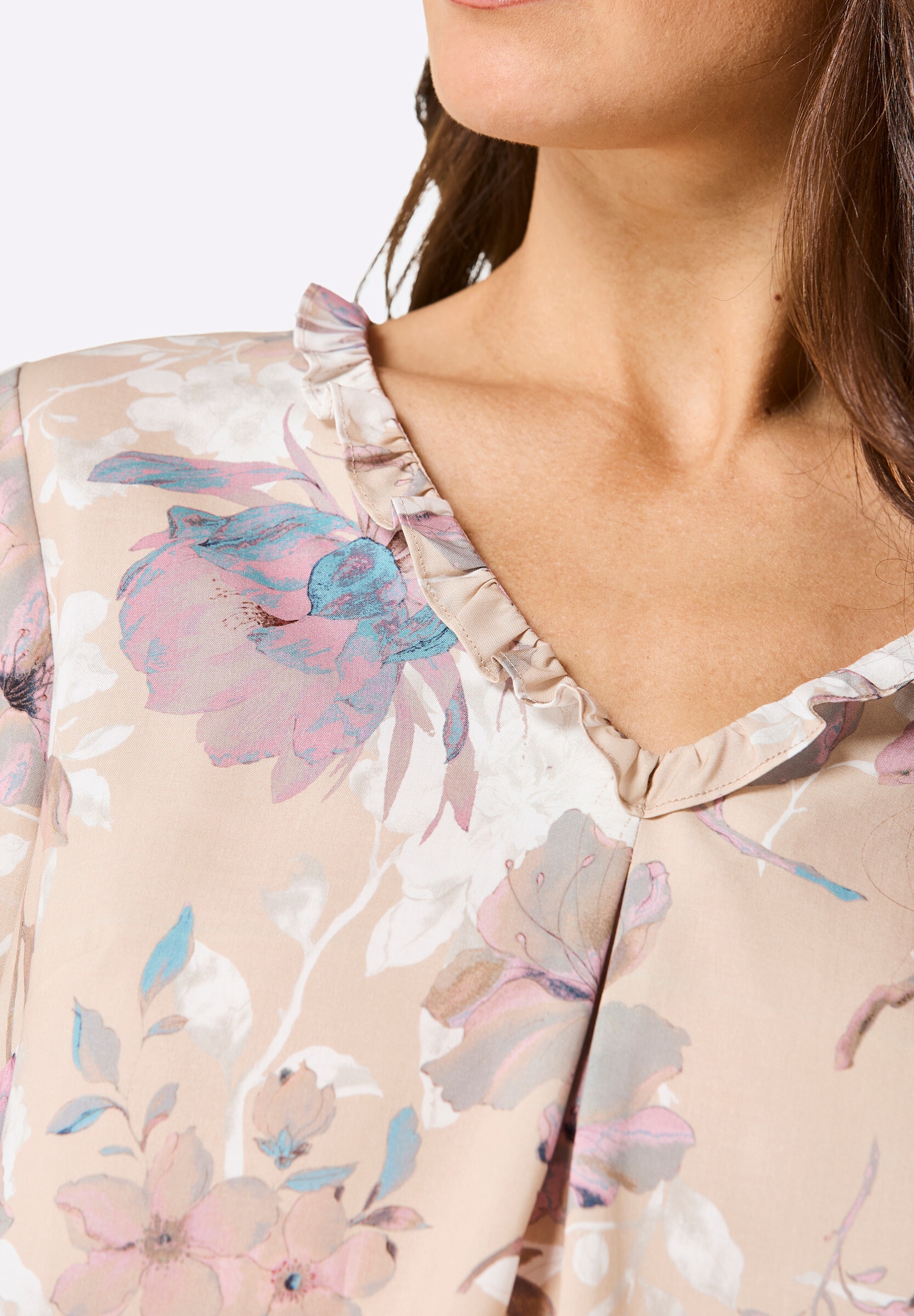creation L Schlupfbluse »Lyocell-Bluse Longbluse in weicher Lyocell-Qualität«