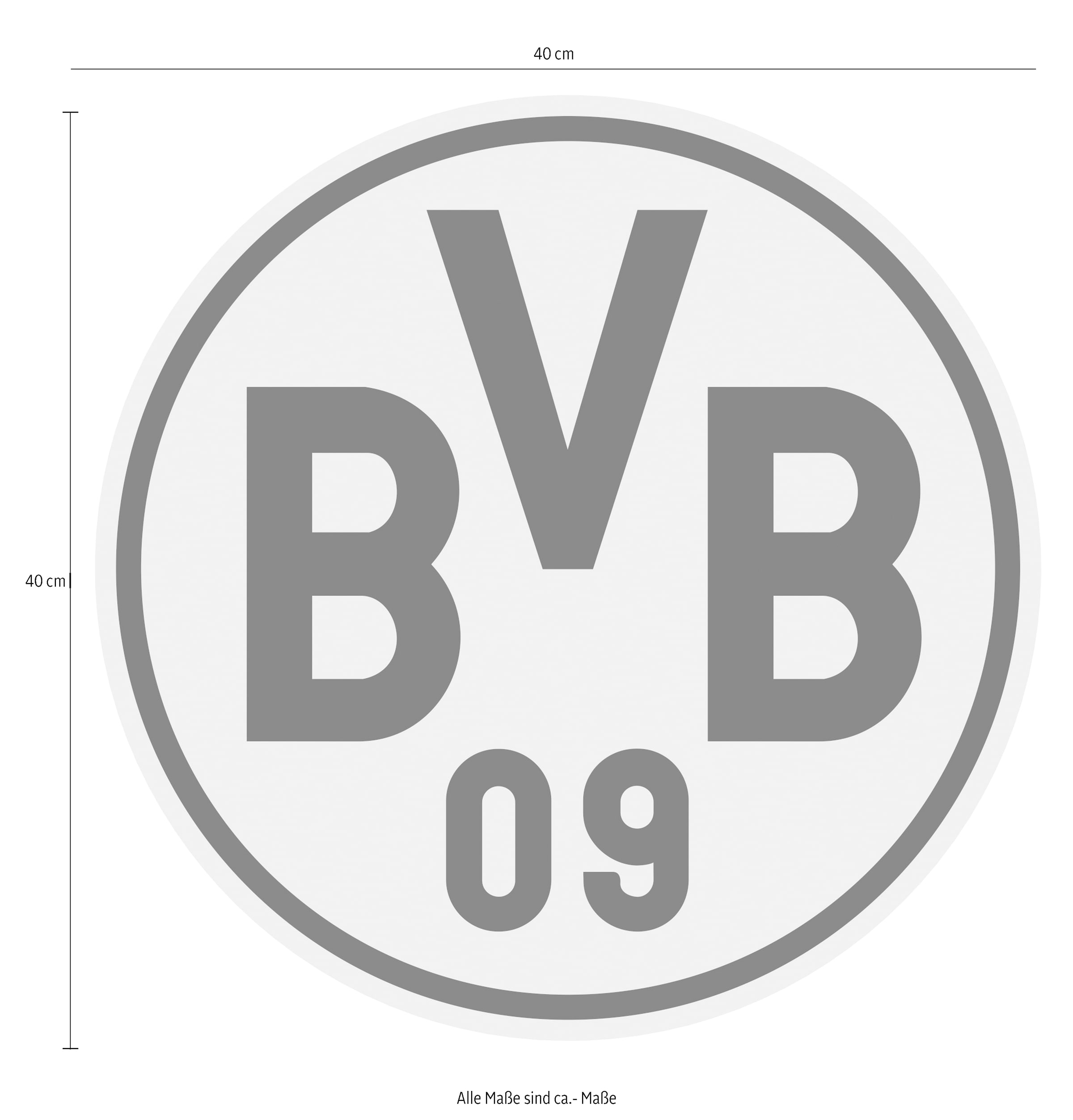 Wall-Art Wandtattoo »Fußball Logo Borussia Dortmund«, selbstklebend, entfernbar