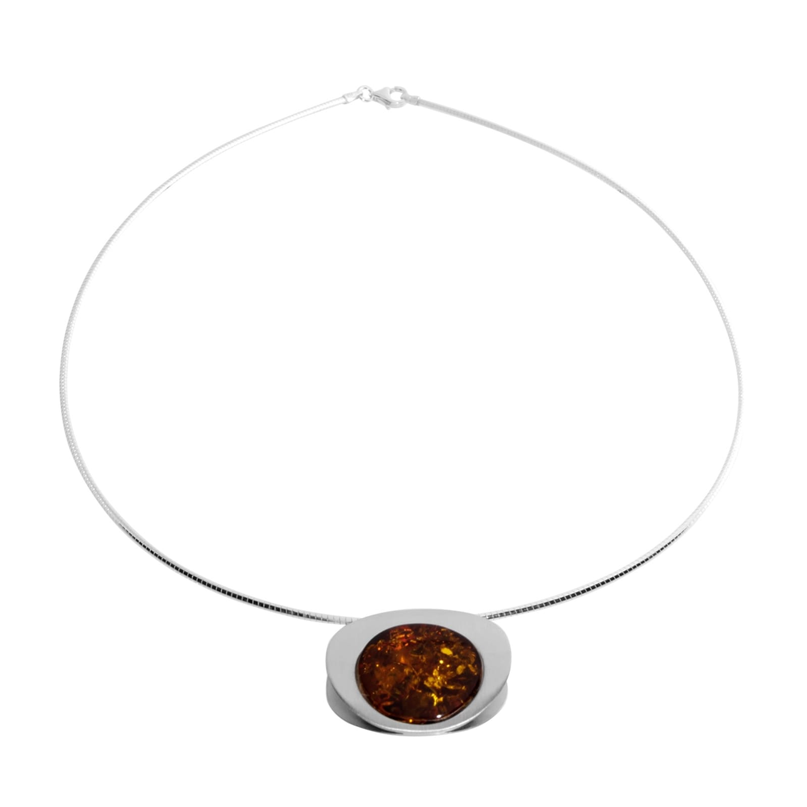 OSTSEE-SCHMUCK Kette mit Anhänger »- Gleiter-Alina 28 mm - Silber 925/000 - Bernstein«
