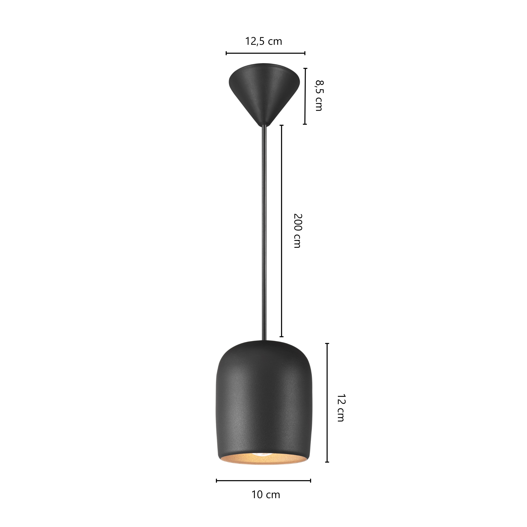 Nordlux Pendelleuchte »Notti«, Leuchtmittel E27 | ohne Leuchtmittel, kleines, organisches, elegant geformtes Pendel, weiches Licht