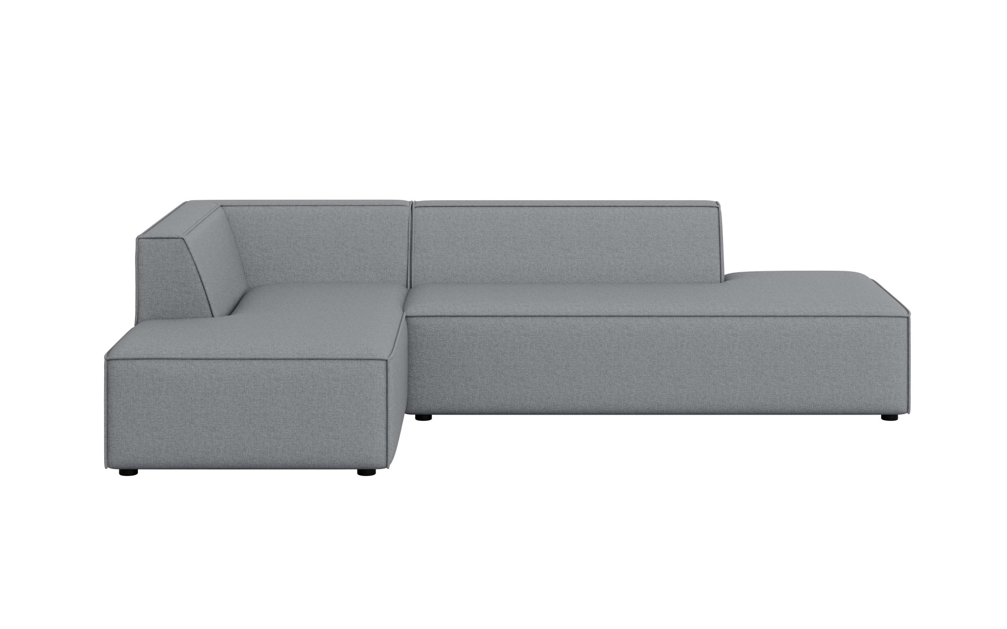 OTTO home Ecksofa »Ecksofa Cavan mit Ottomane links oder rechts bestellbar« L-Form mit Wellenunterfederung, Maße B/T/H: 270/180/72 cm