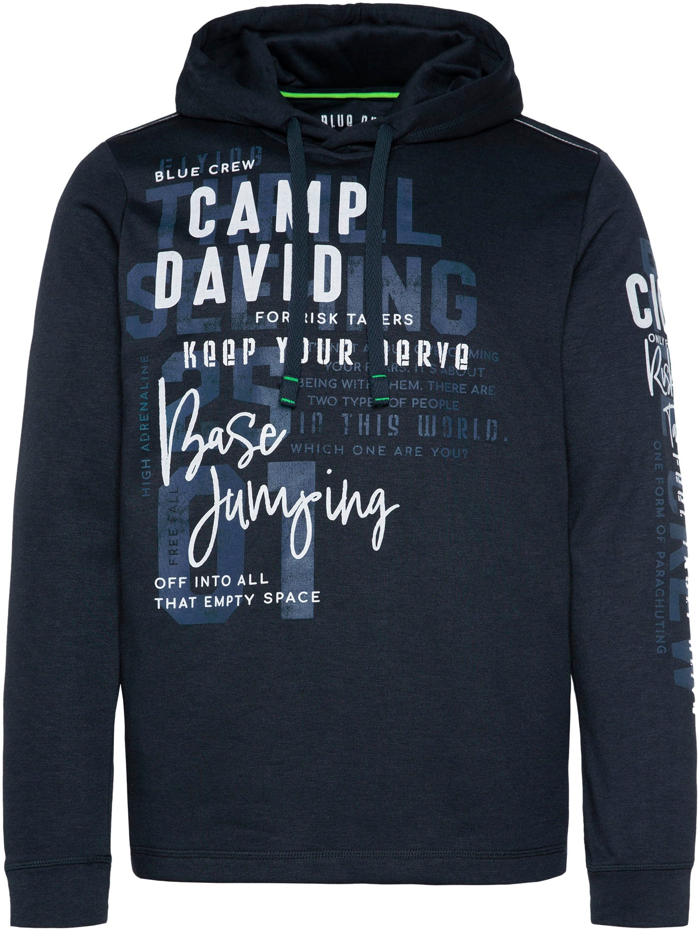 CAMP DAVID Kapuzensweatshirt, mit Label Patch an der Kapuze