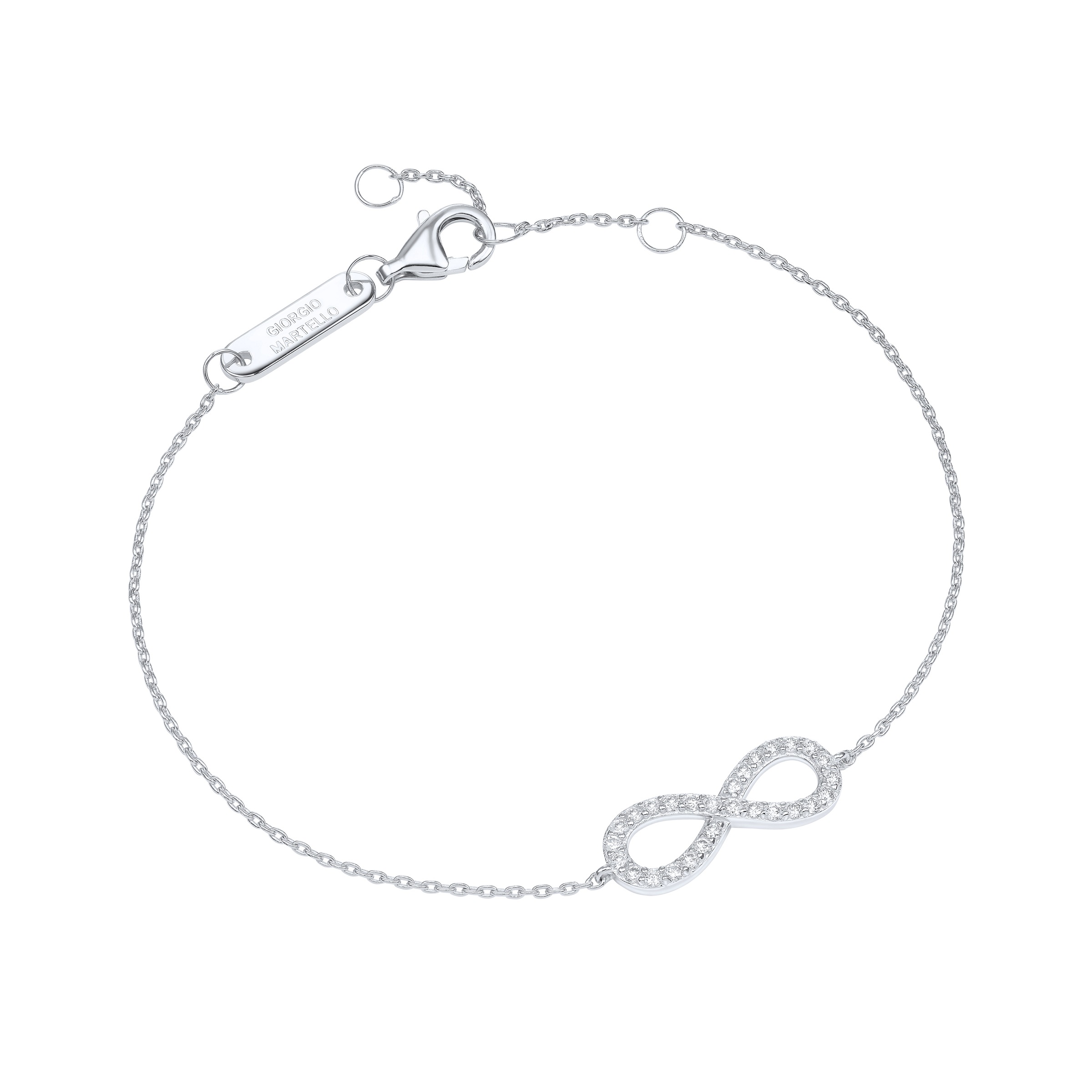 GIORGIO MARTELLO MILANO Armband »Armband mit Lab Grown Brillanten, Silber 925«