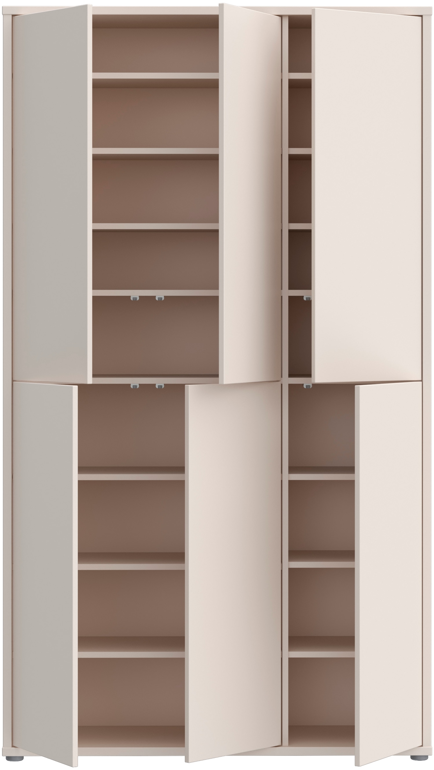 FORTE Schuhschrank »Alice Springs«, (B/H/T 109,2/191,9/34,9 cm), Stauraumschrank, Mehrzweckschrank, (B/H 109cm x 192cm), mit 16 Böden