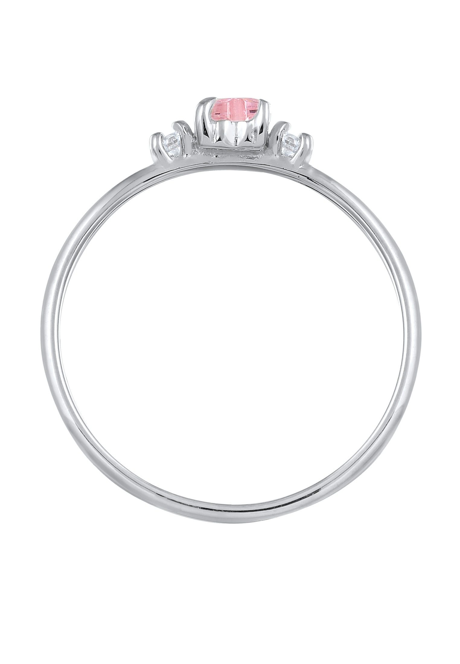 Elli Silberring »Ring Herz Zirkonia Liebe Verlobung 925 Silber«