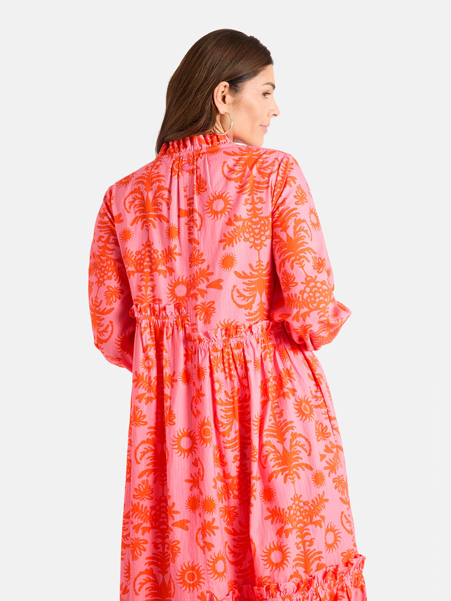 Lieblingsstück Druckkleid »EddaL« Eingrifftaschen mit Rüschen-Details, Langarm