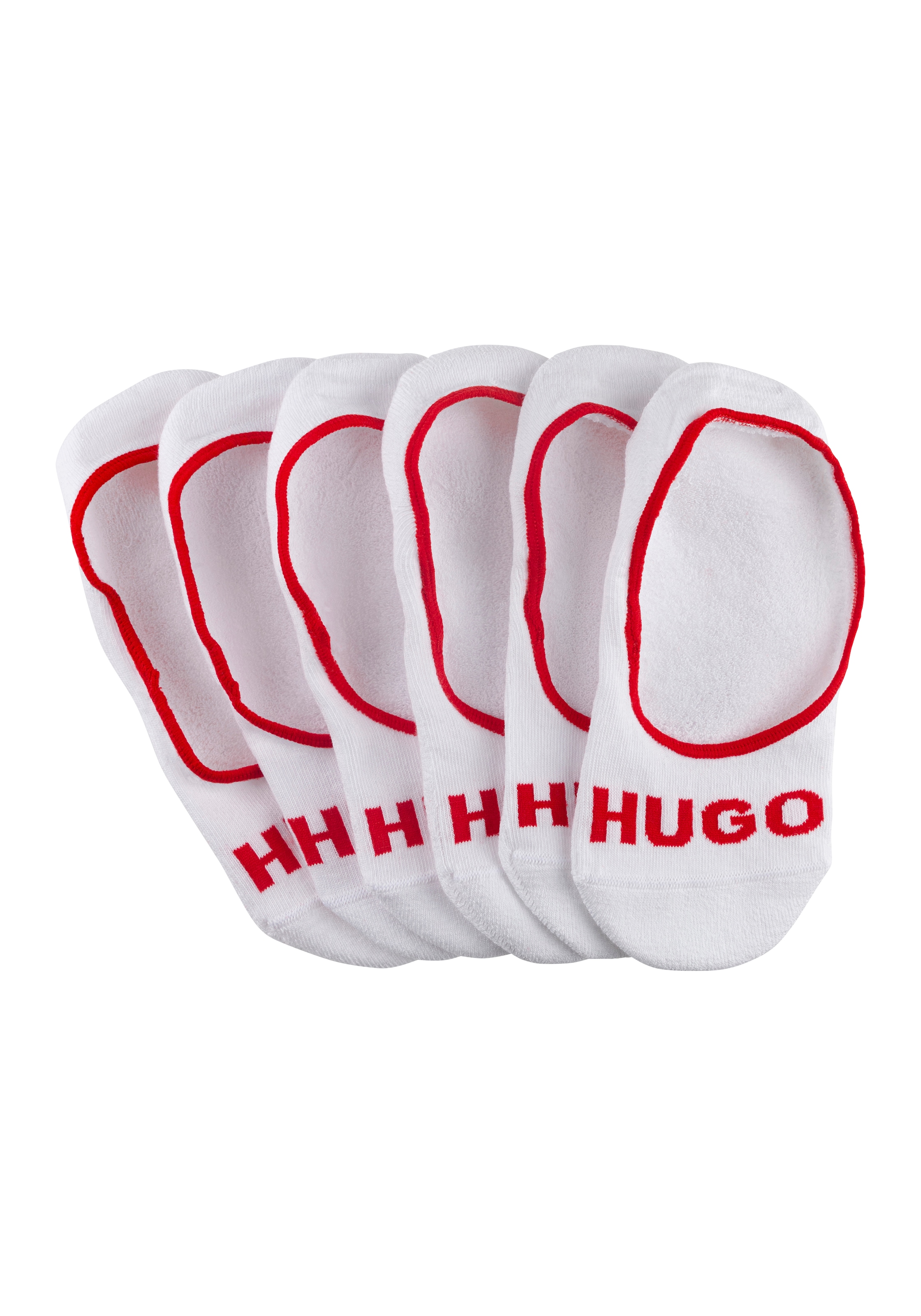 Hugo Underwear Füßlinge »3P SL PLUSH LOGO CC« Packung in weiß, Größe 43-44