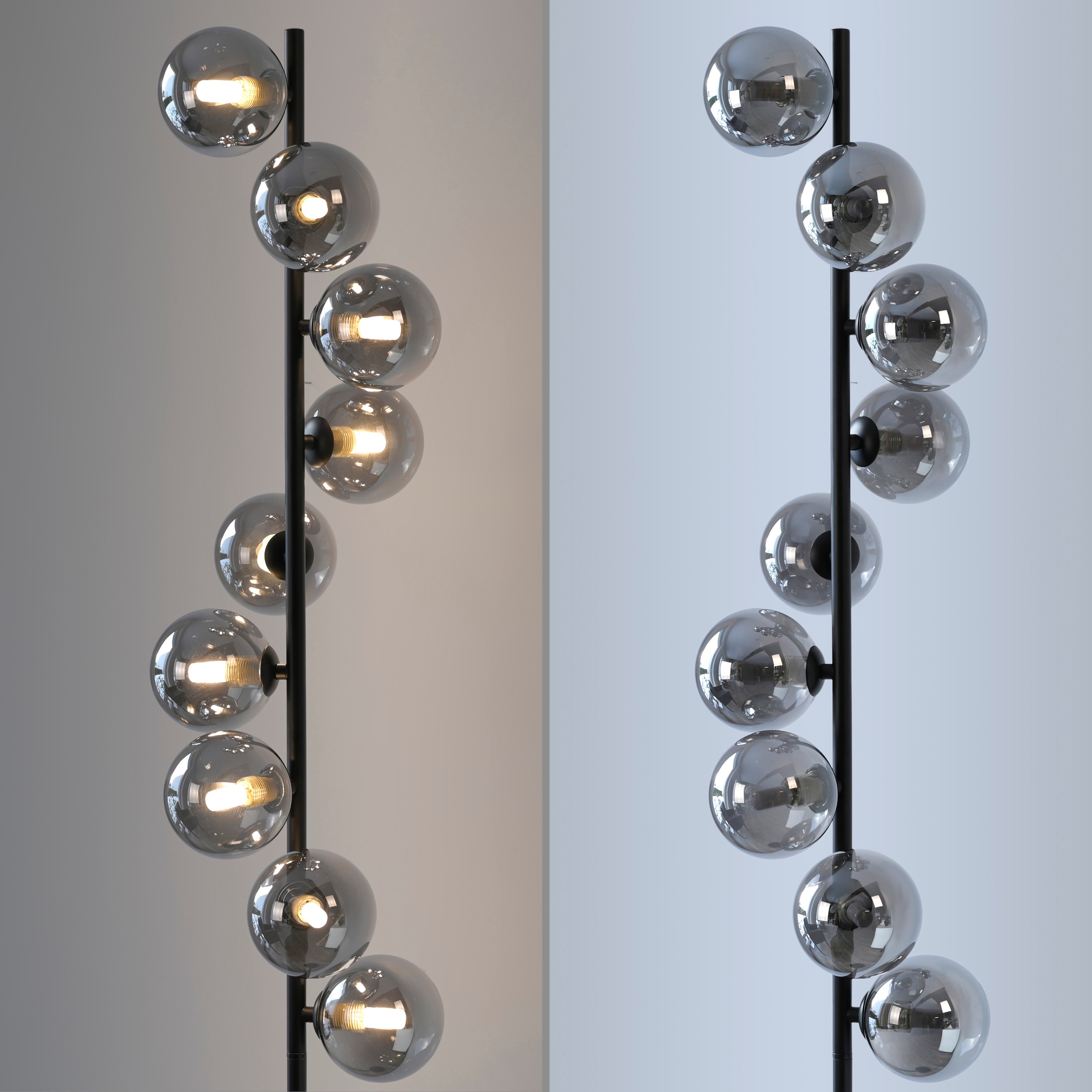 SCHÖNER WOHNEN-Kollektion LED Stehlampe »DUBAI« G9 1 Stk. Warmweiß SCHÖNER WOHNEN Kollektion, Fußschalter