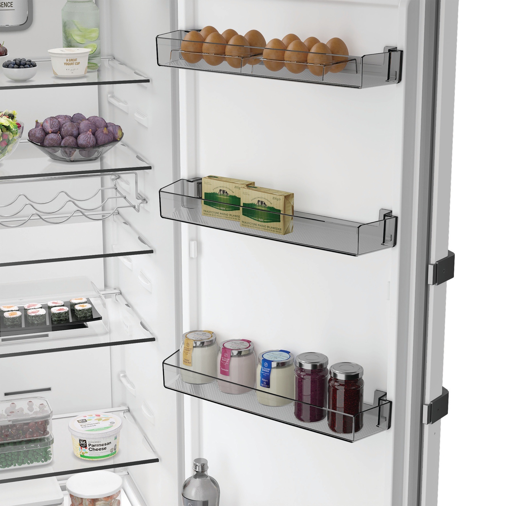 BAUKNECHT Kühlschrank KR 186GD W »KR 186GD W« 186,5 cm hoch 59,7 cm breit SmoothFit - 90°-Türöffnung für mehr Komfort
