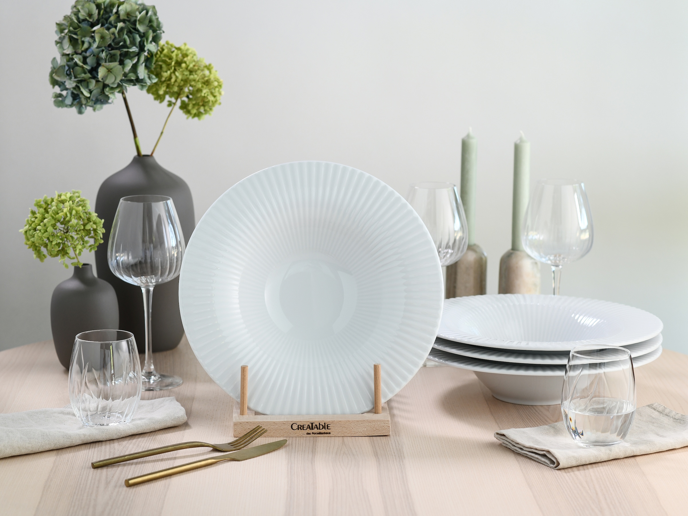 CreaTable Speiseteller »Allegra,Teller 30,5 cm, 4-tlg.« Teller Set, Vielseitig einsetzbar, Klassische Coupeform