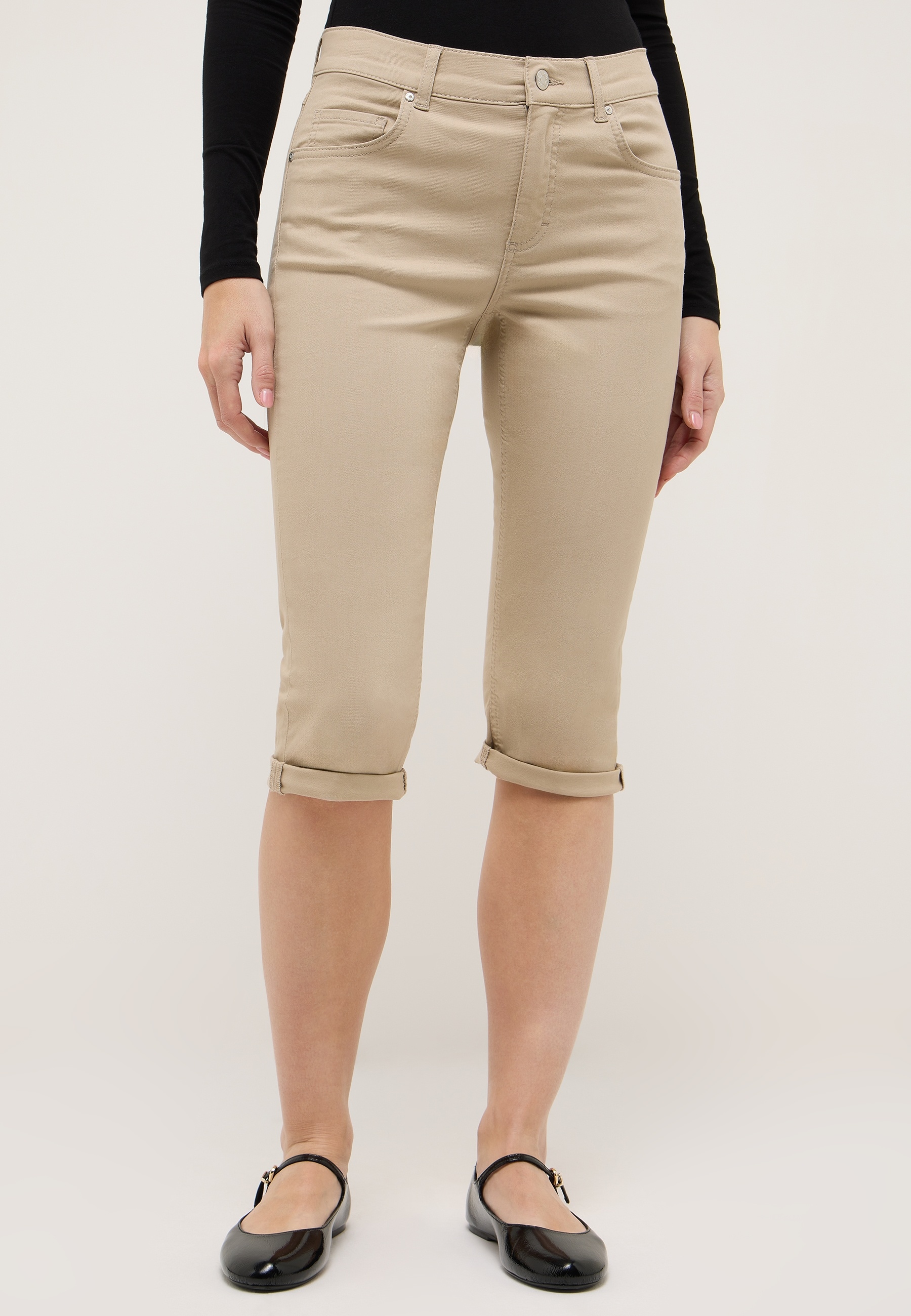 ANGELS Slim-fit-Jeans »CAPRI TURN UP« im Five-Pocket Style