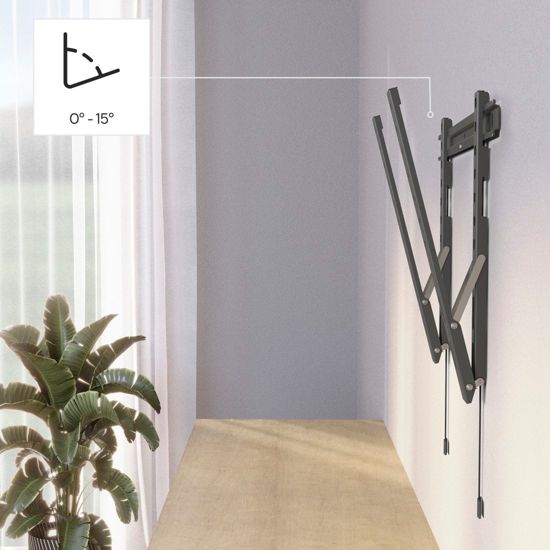 Hama TV-Wandhalterung »Wandhalterung (TILT "Ultraslim" ,37" - 90", VESA 600x400)« bis 229 cm Zoll
