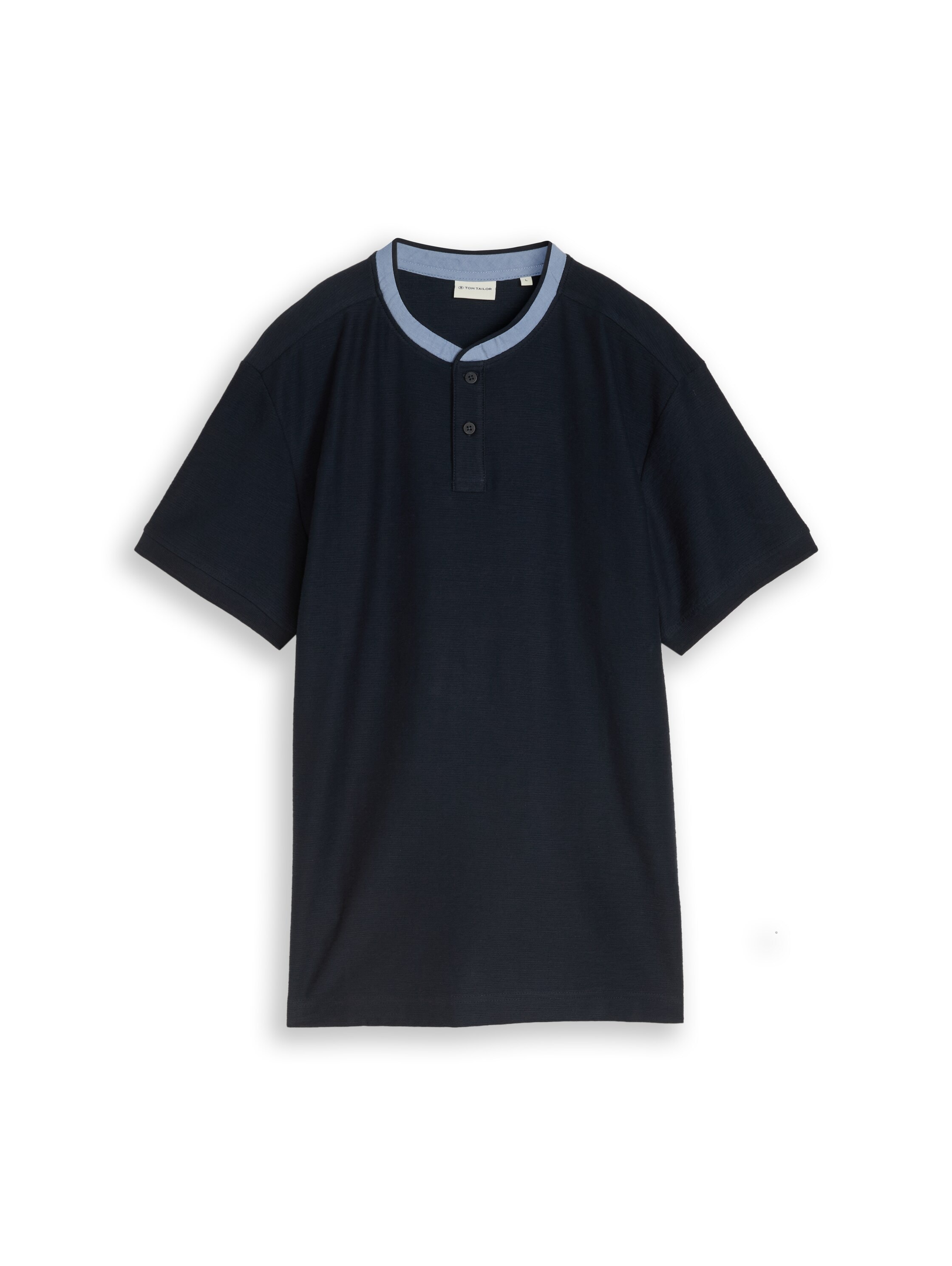 TOM TAILOR Kurzarmshirt mit kurzer Knopfleiste