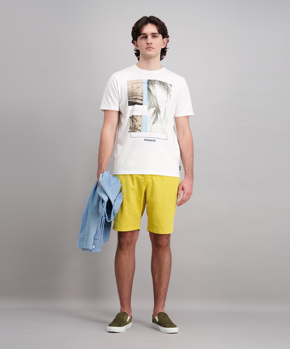 Pioneer Authentic Jeans T-Shirt »RH T-Shirt front Print« mit Print