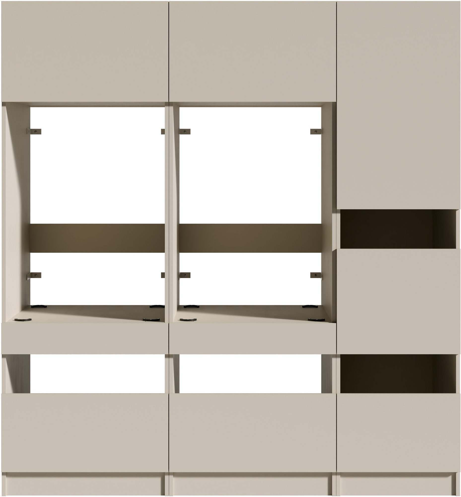 BASIC by Balculina Mehrzweckschrank-Set »Washhome B/T/H 186x68x200 cm« 3 Stk. tlg.
