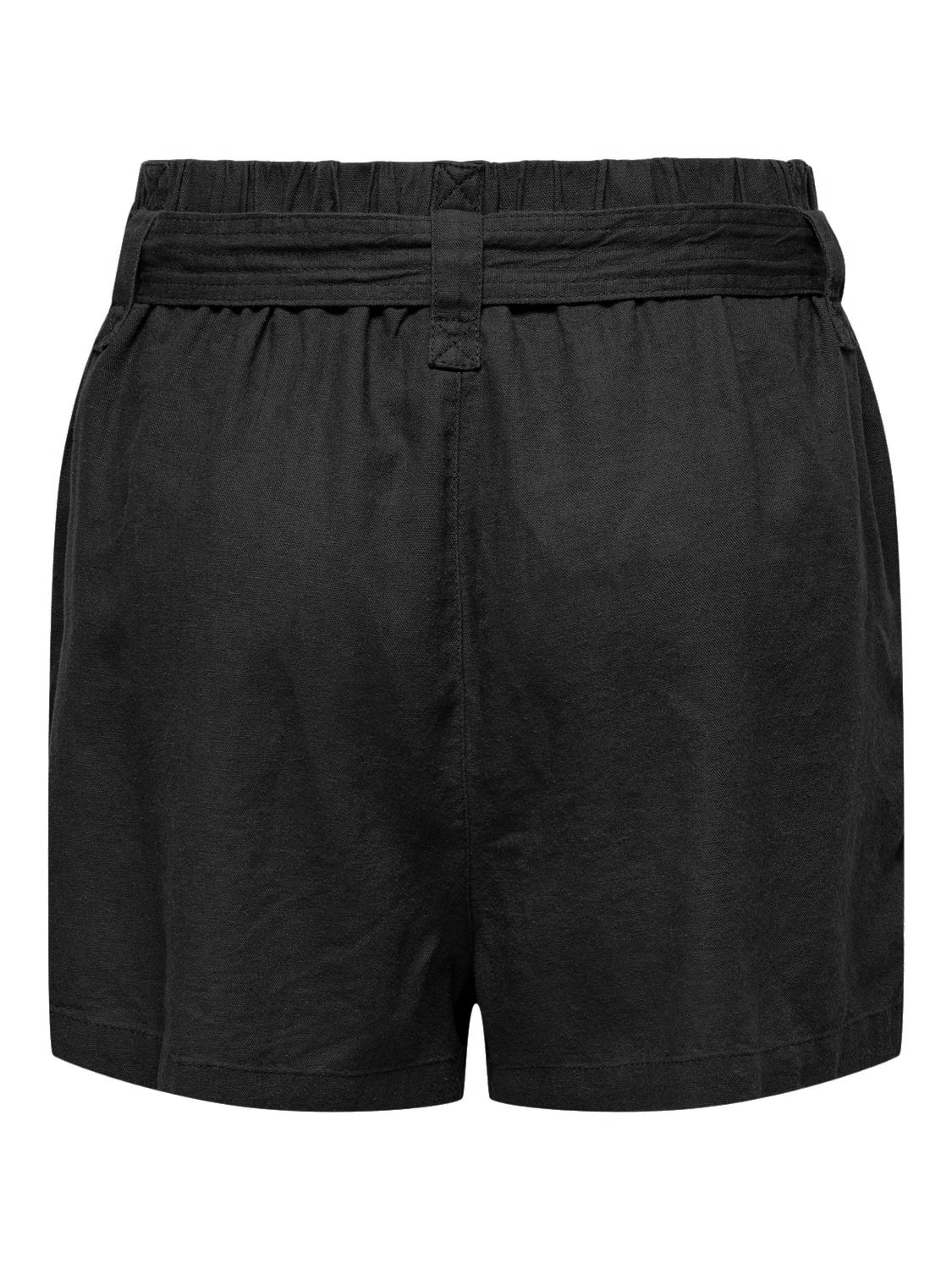 ONLY Shorts »ONLCARO HW LINEN BL BELT SHORTS CC PNT«, mit Leinen