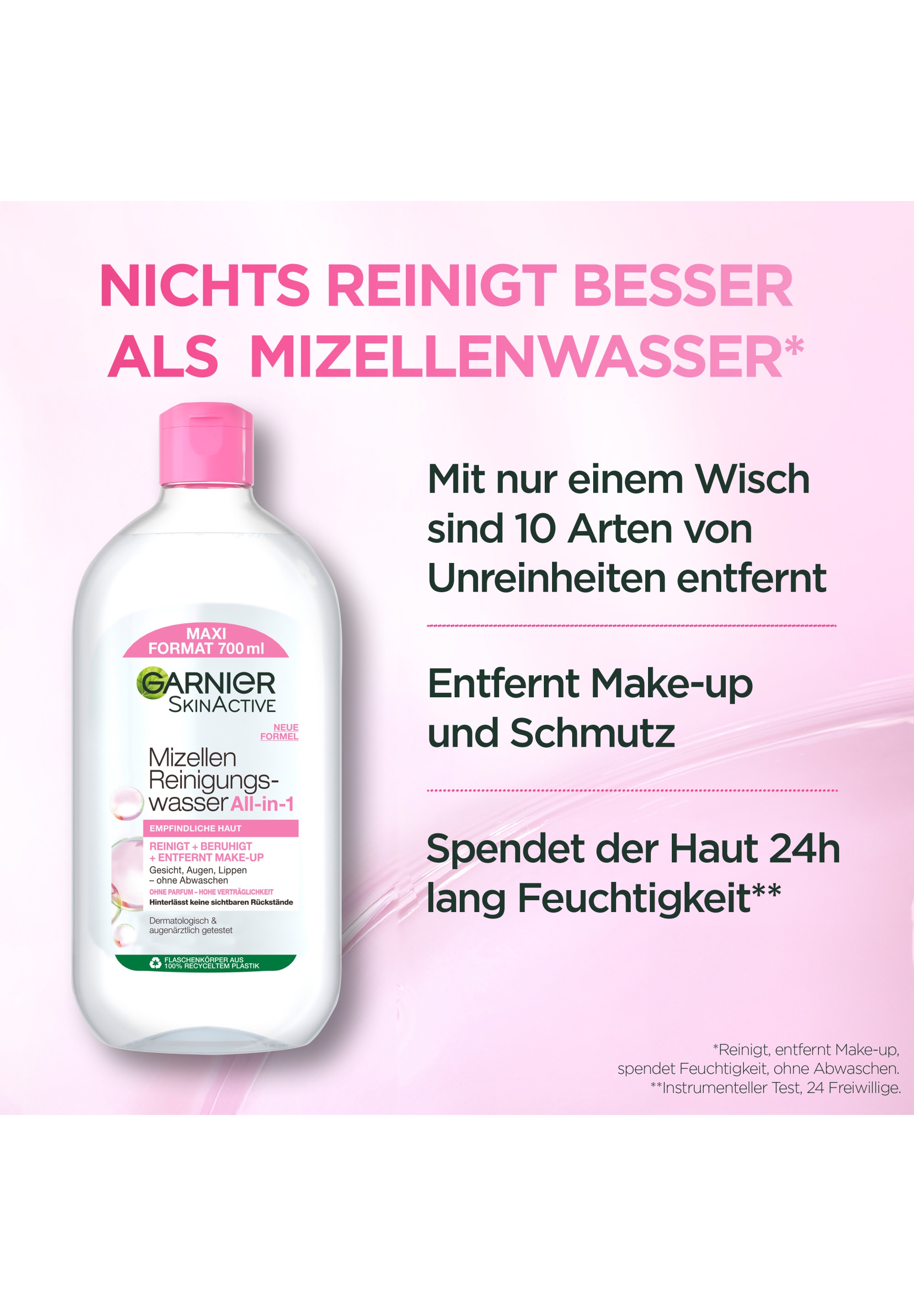 GARNIER Gesichtspflege »Garnier SkinActive Mizellen Reinigungswasser« Gesichtswasser