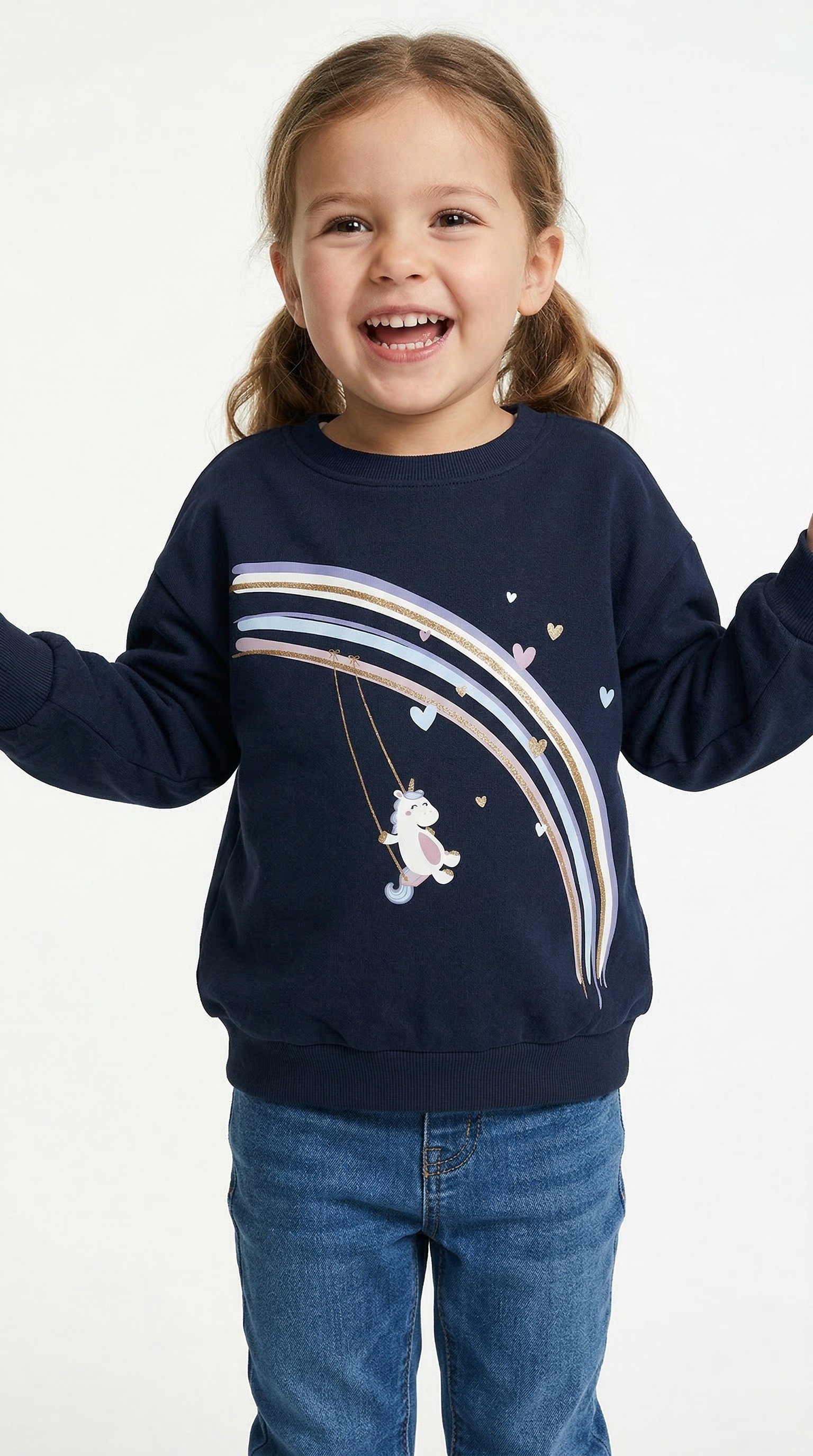 Name It Sweatshirt »NMFVALONA LS LONG RLX SWEAT BRU«
