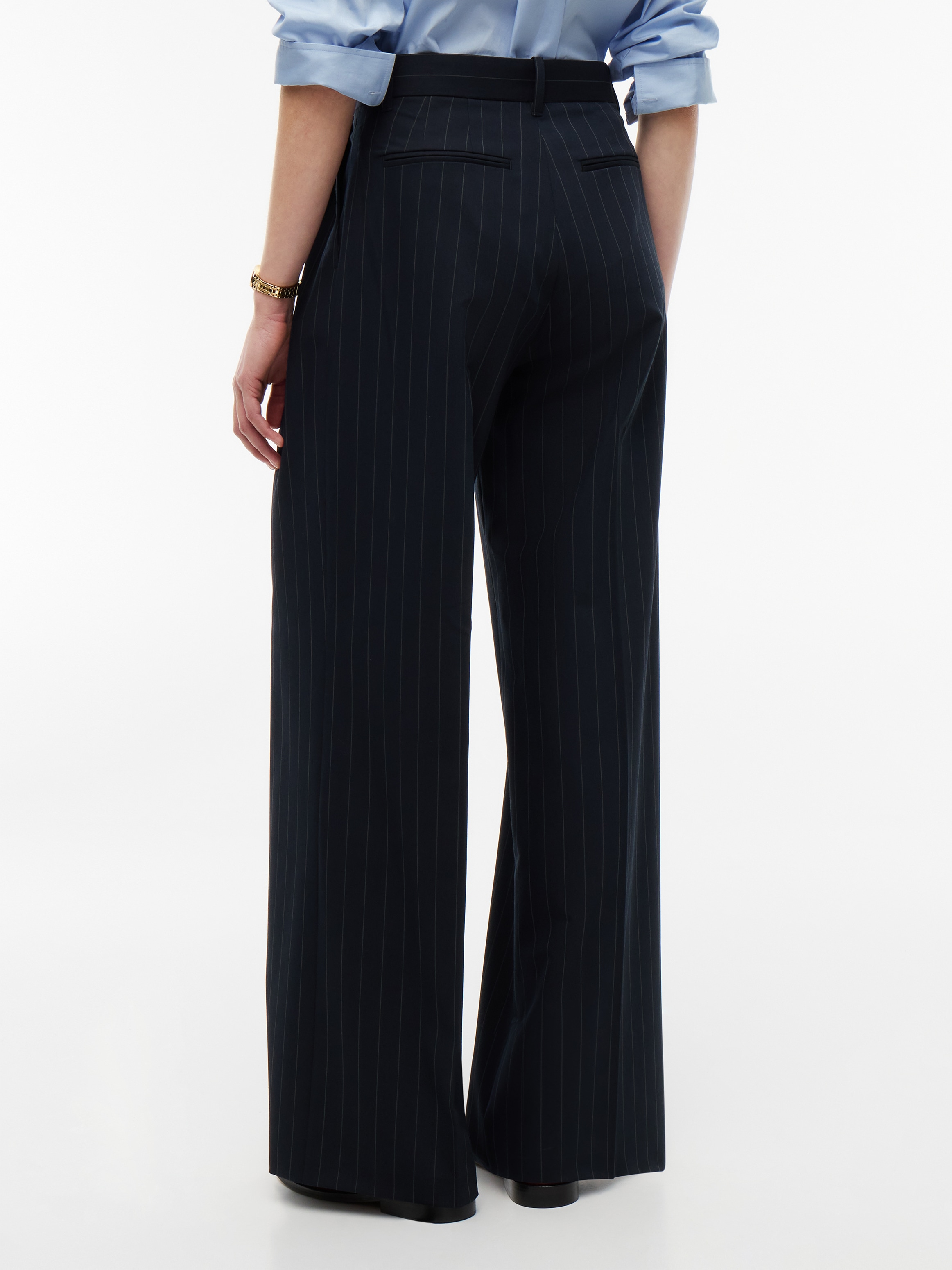 Tommy Hilfiger Anzughose »VISCOSE BLEND WIDE LEG«  Materialmix, lässig geschnitten