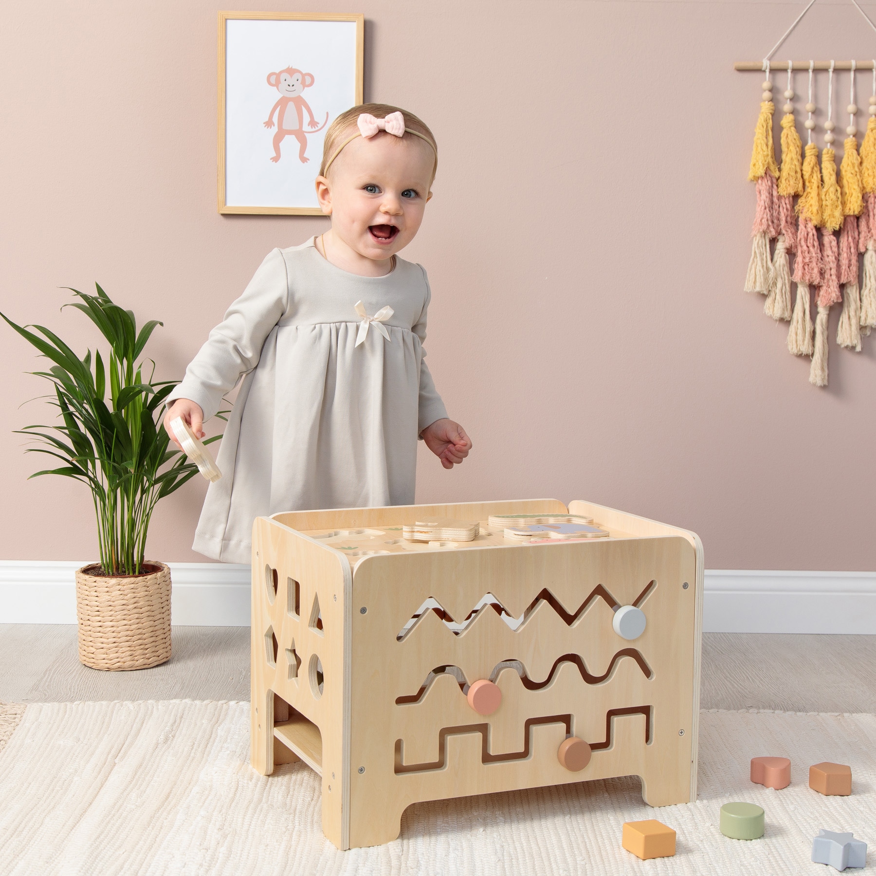 MUSTERKIND® Spielcenter »Motorik-Center Abelia, Safari«, aus Holz