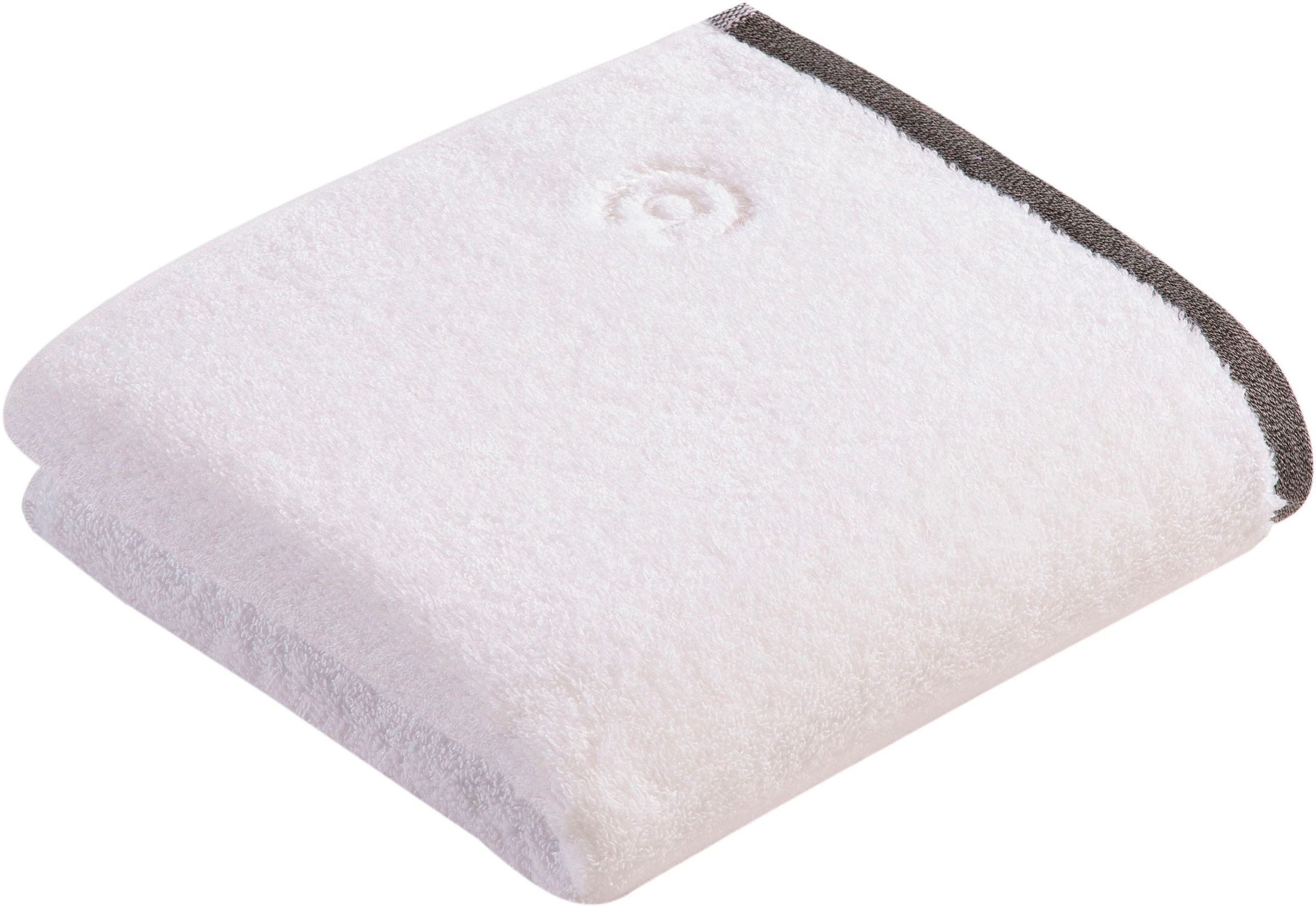 bugatti Handtuch »Prato« Uni Farben, mit melierter Optik im Saum