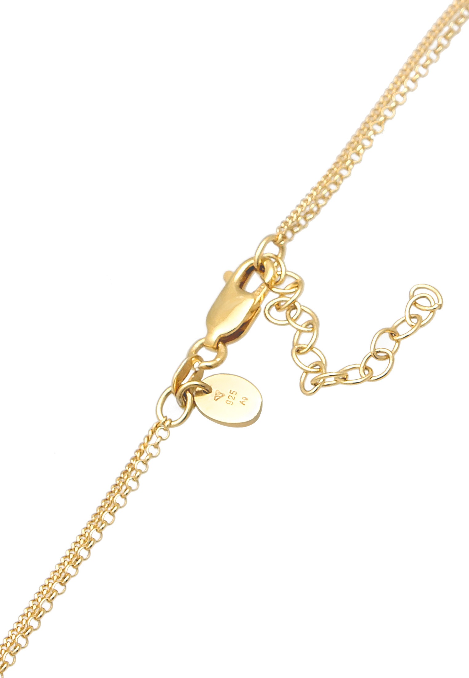 Elli Premium Silberkette »Halskette Choker Layer Süßwasserperlen Coin 925 Silber«