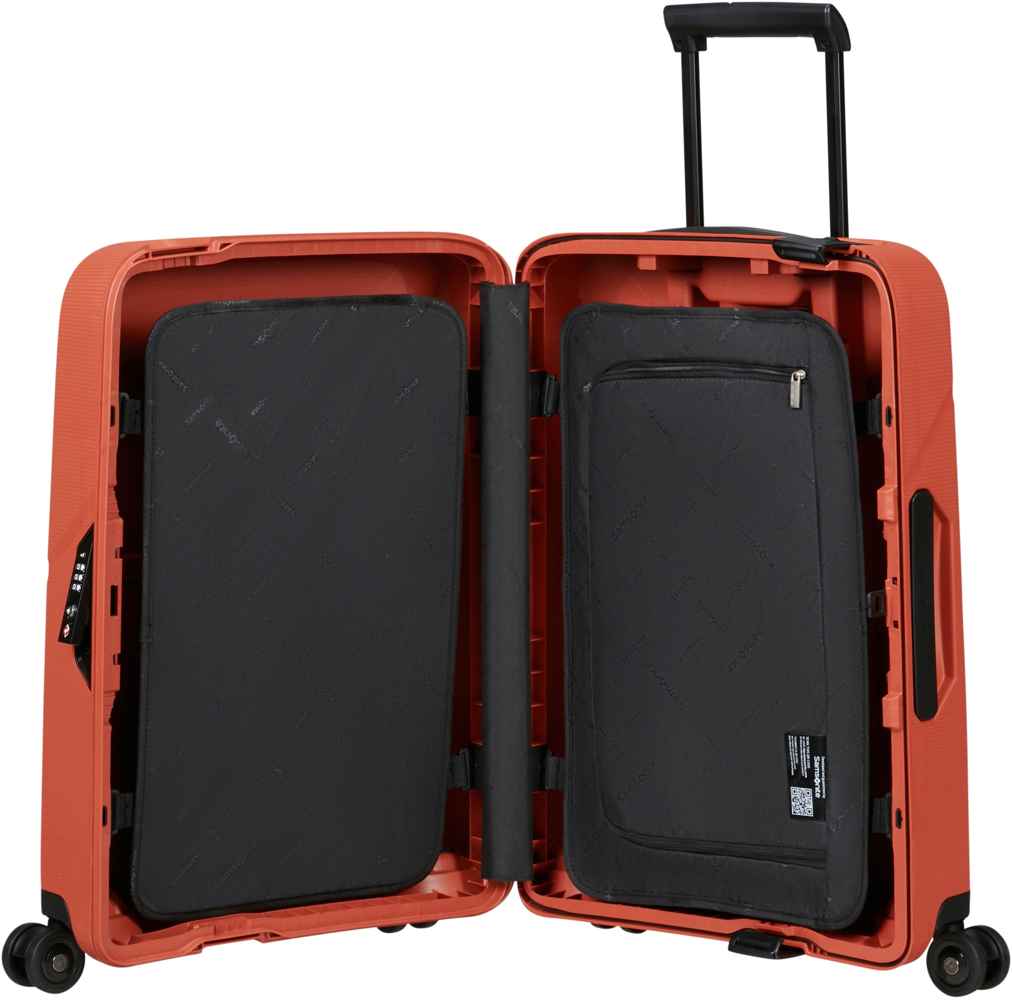 Samsonite Hartschalen-Trolley »MAGNUM ECO, verschiedene Größen und Farben«, 4 Rollen, Reisekoffer Trolley Aufgabegepäck TSA-Zahlenschloss Made in Europe