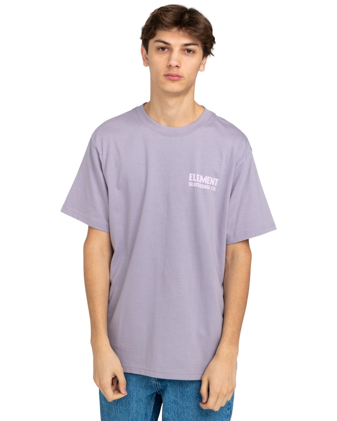 Element Herren T-Shirt »Never« in lila, Größe M