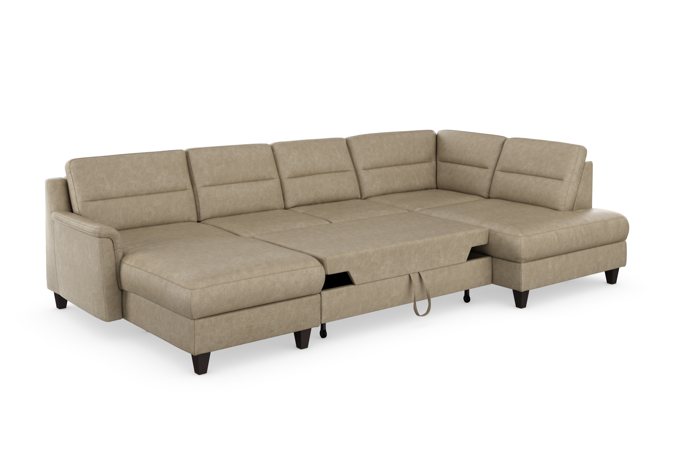 sit&more Wohnlandschaft »Farö U-Form«, inklusive Federkern, wahlweise mit Bettfunktion und Bettkasten