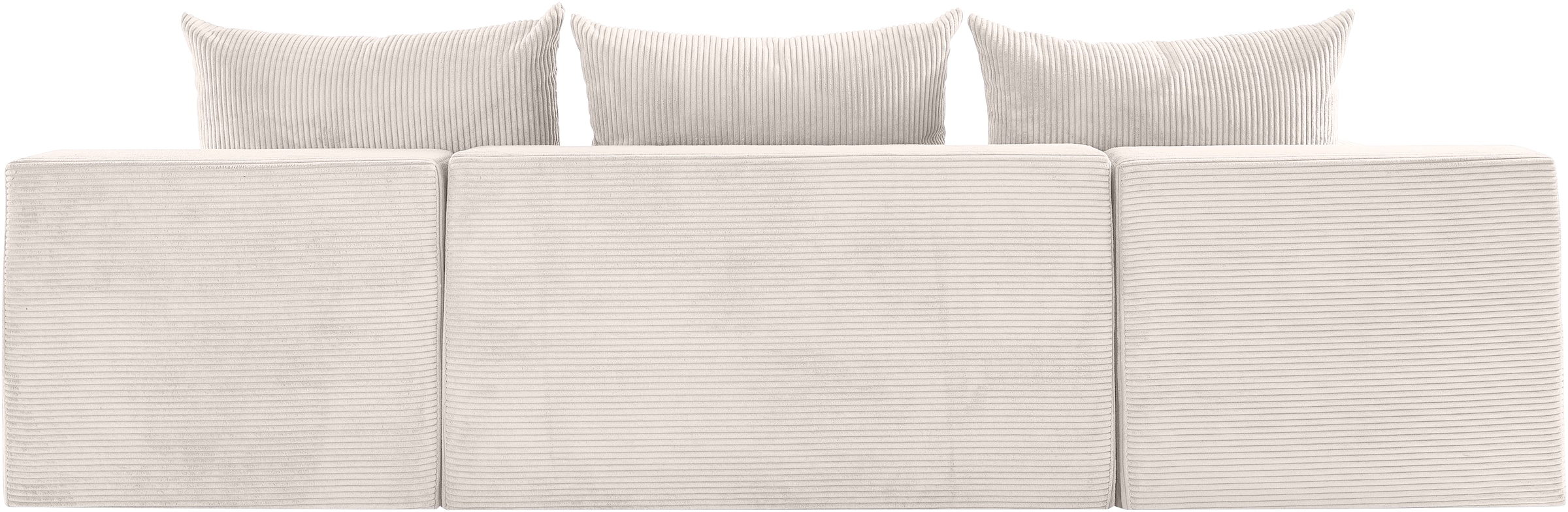 COLLECTION AB Wohnlandschaft »Josy, U-Form, Schlafsofa mit Bettkasten«, (Cord-/Mix), flexible Recamiere, Breite: 269cm, inklusive Rückenkissen, Cord