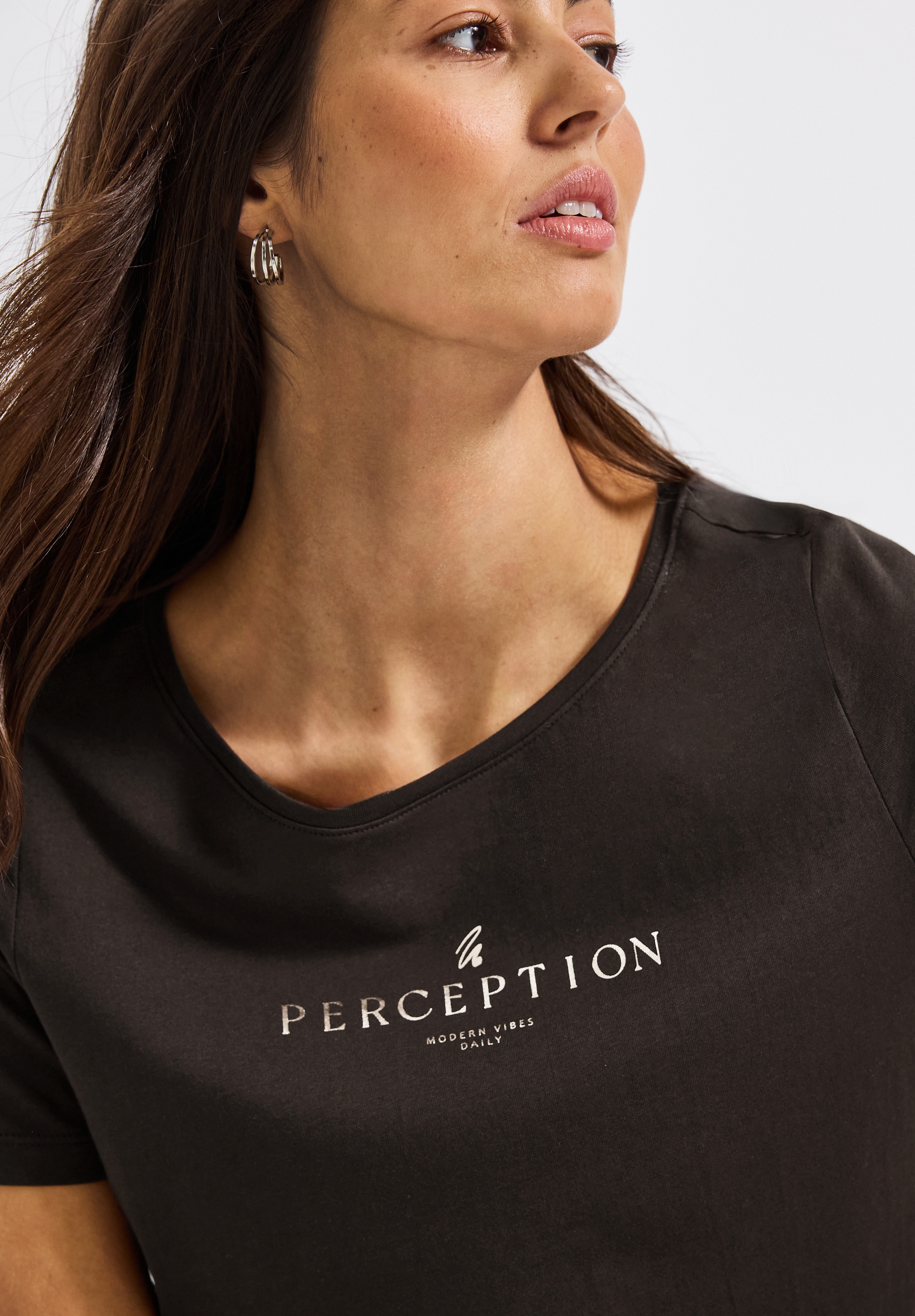 STREET ONE T-Shirt, mit Wording Artwork