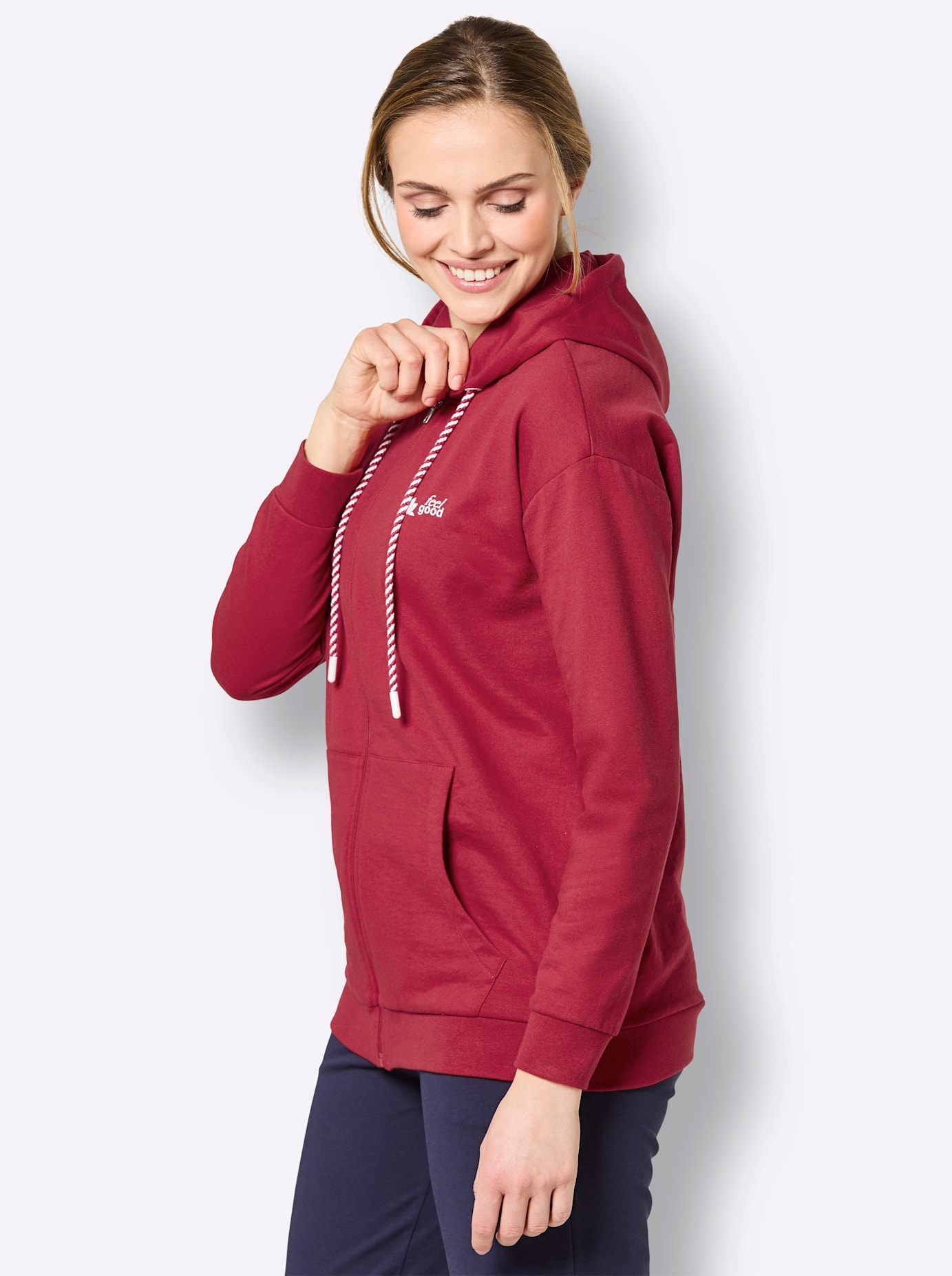 feel good Langjacke mit Kapuze