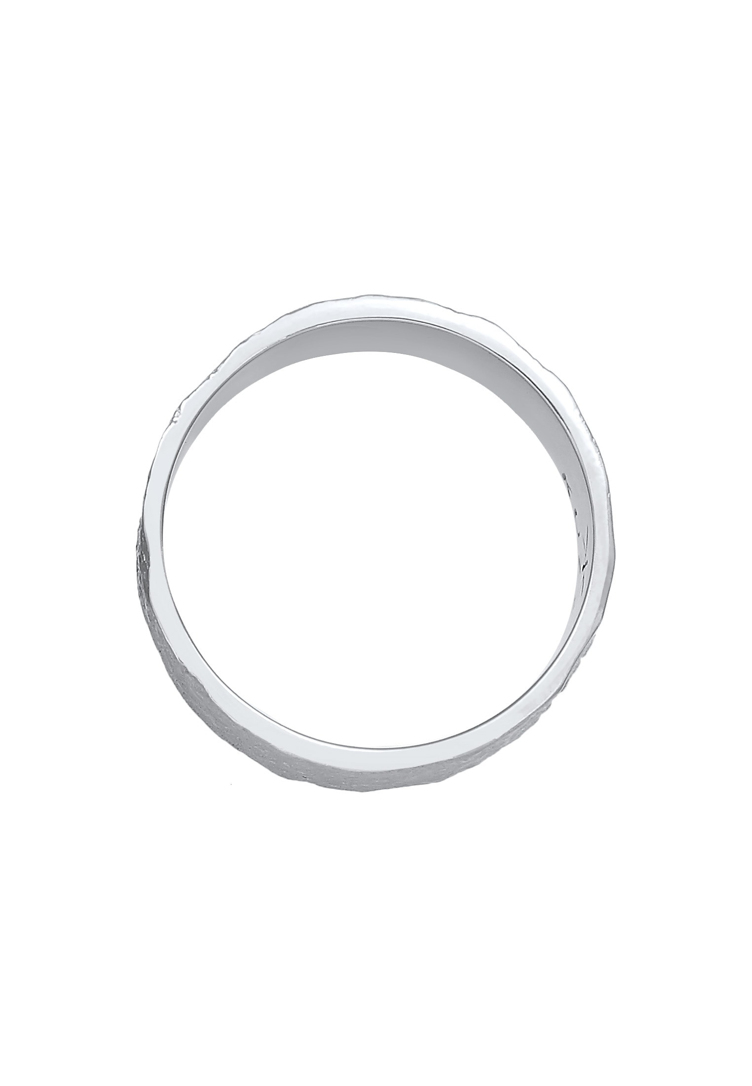 Kuzzoi Silberring »Ring Herren Bandring Organic Struktur 925 Silber«