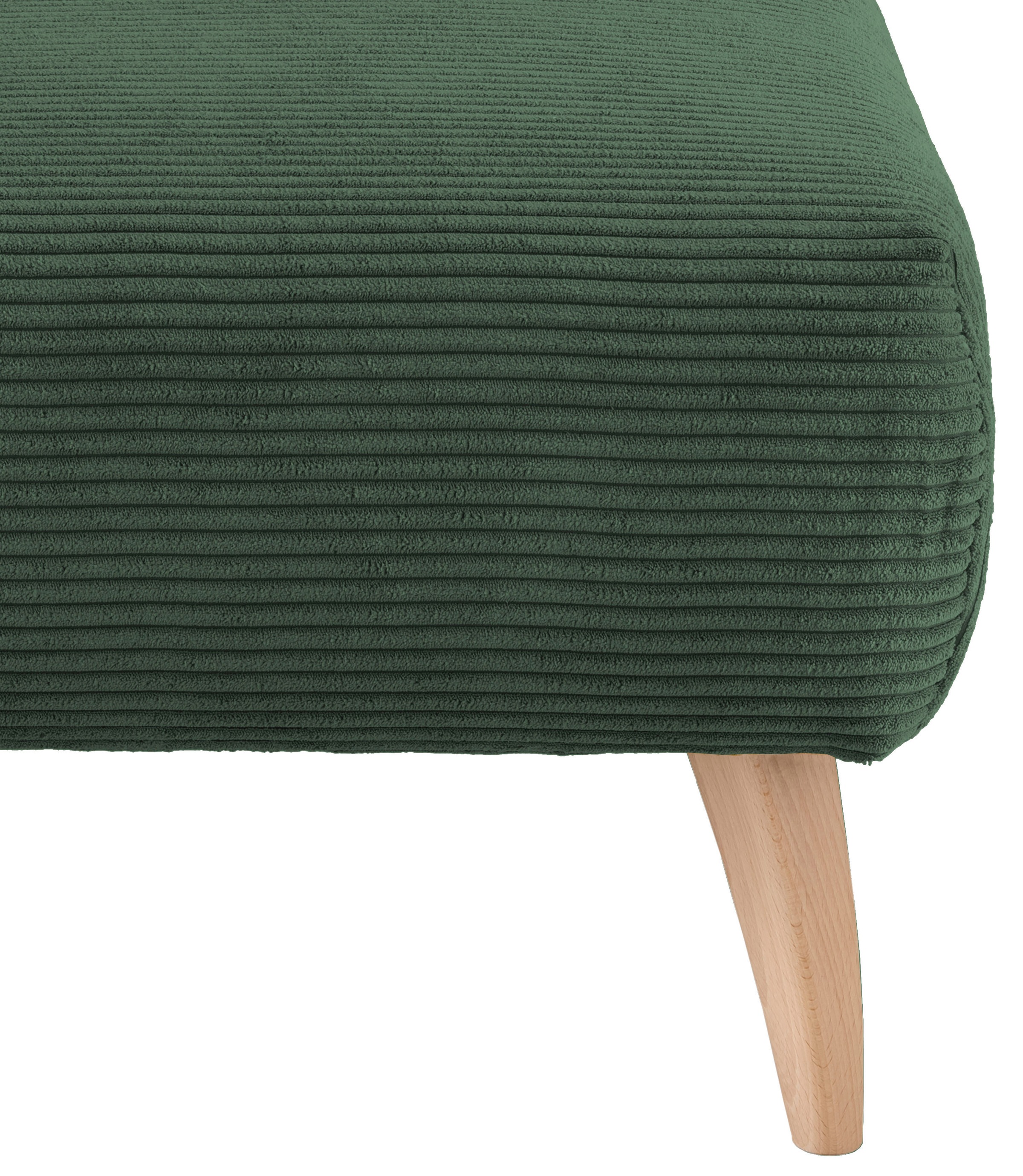 INOSIGN Polsterhocker »Colori«, Holzfußfarbe wählbar, verschiedene Stoffe, hochwertige Stoffqualität