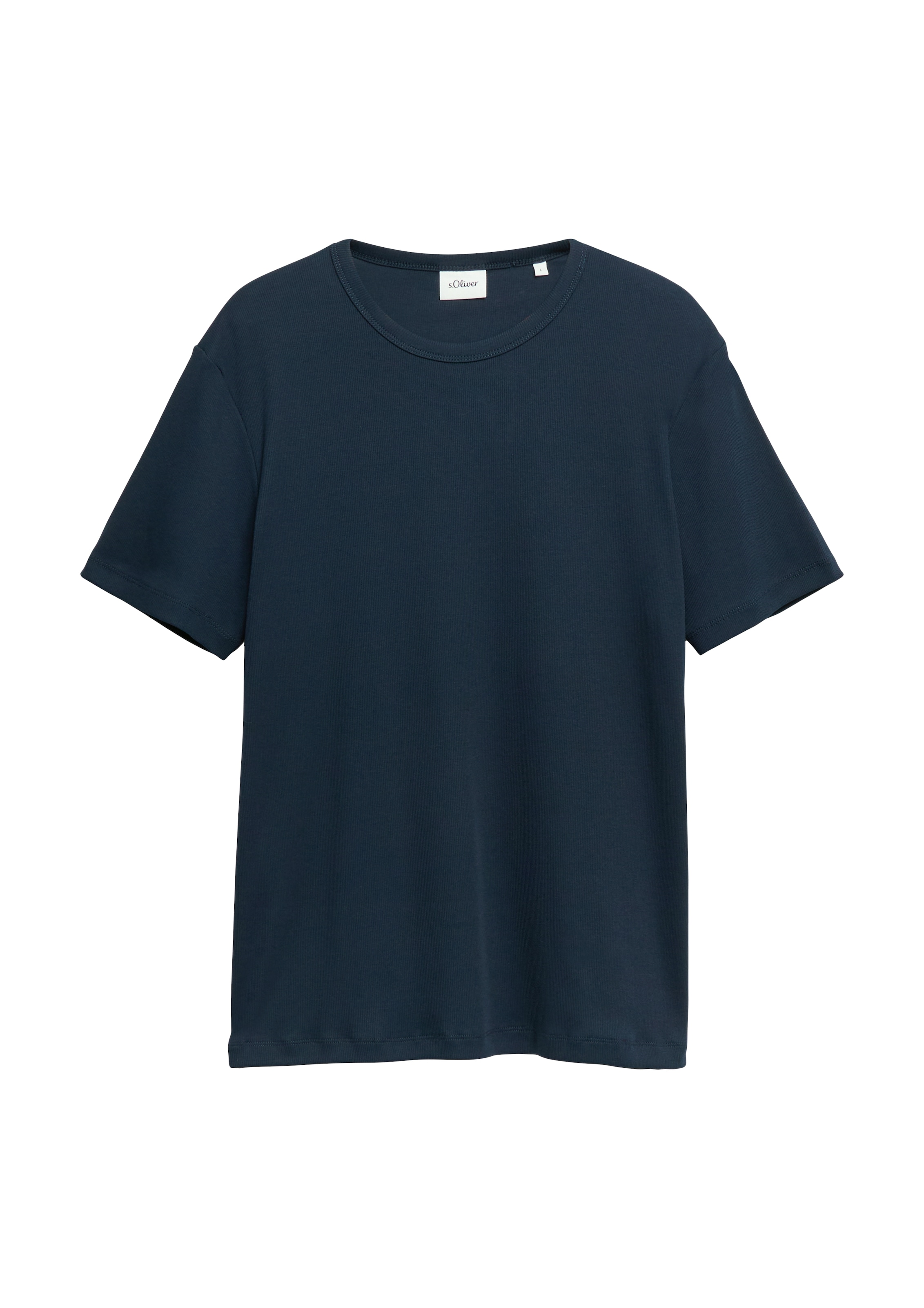s.Oliver Kurzarmshirt Sommershirt mit Stretch  / unifarben