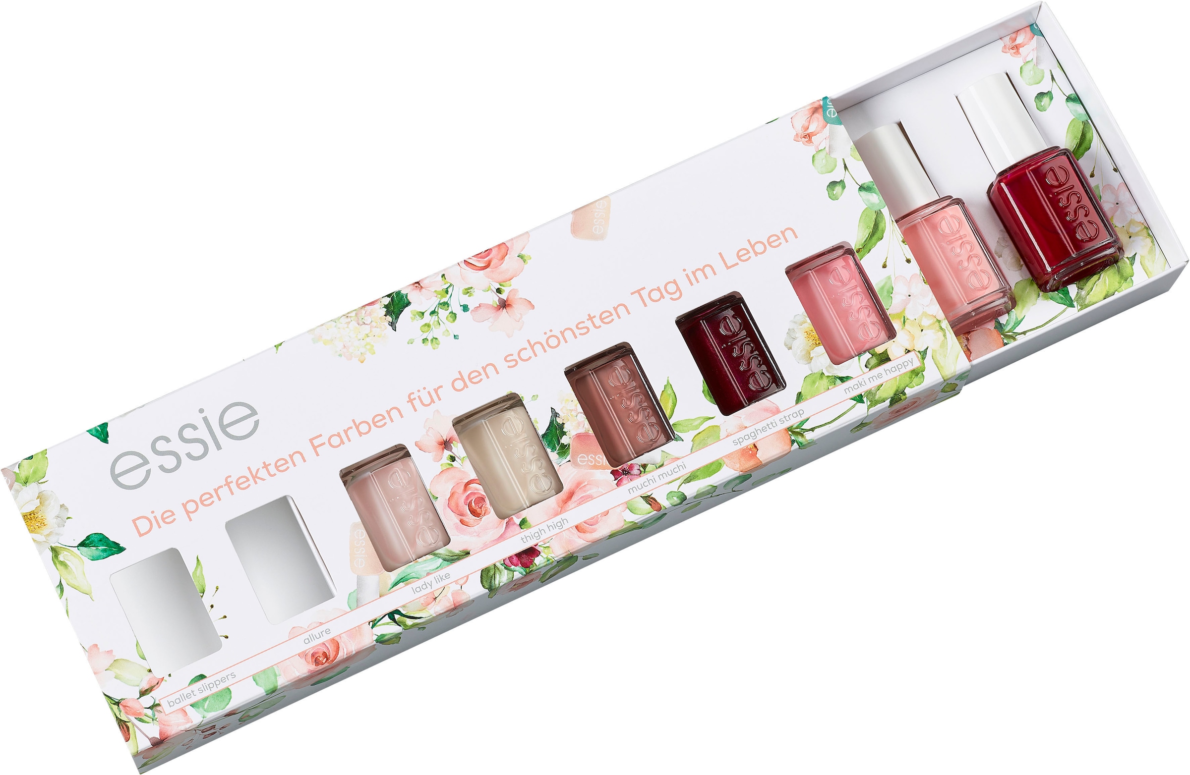 essie Nagellack-Set »Essie Bride - Perfekte Farben«, (Set, 7 tlg.), mit natürlichen Inhaltsstoffen