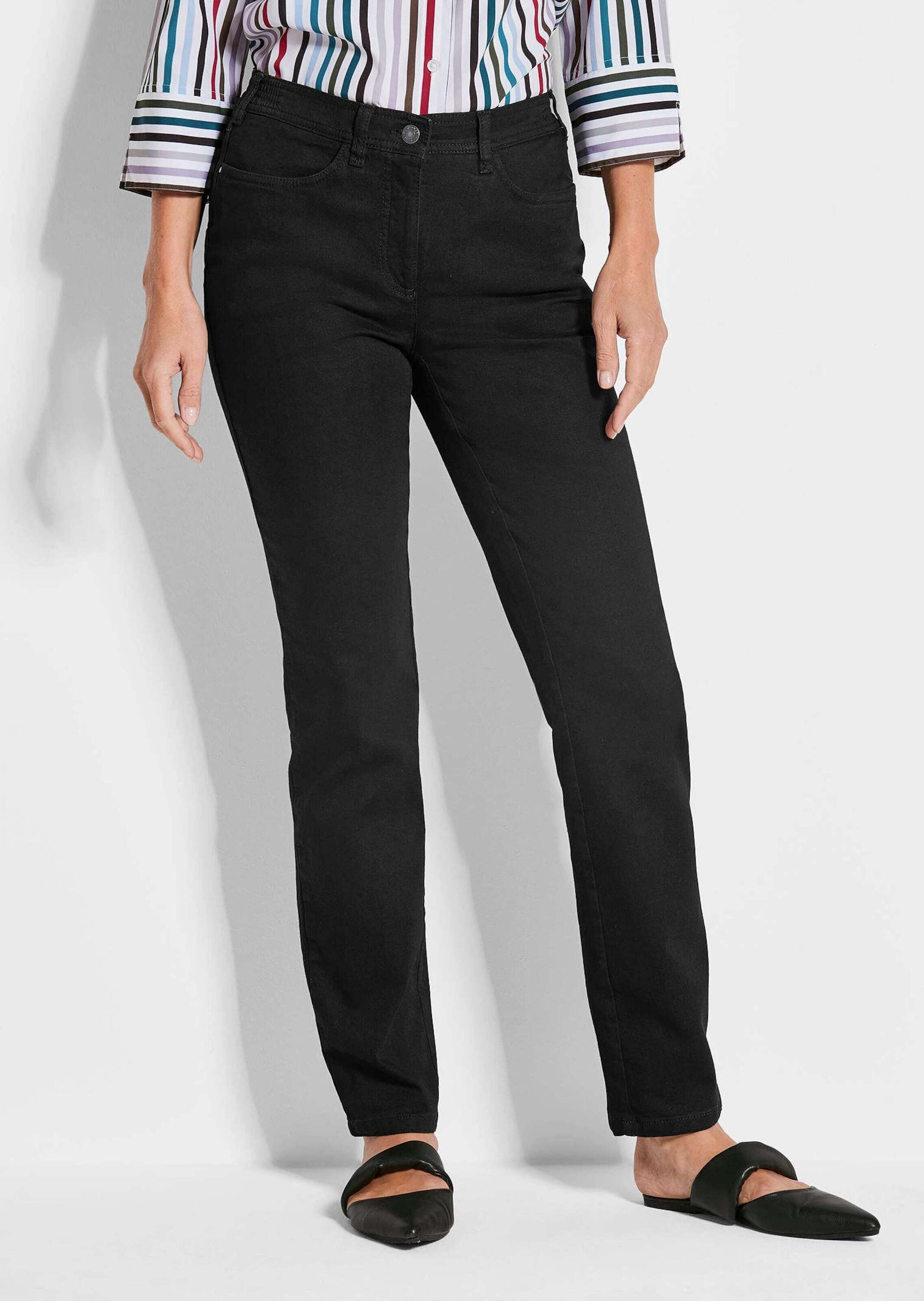 GOLDNER Regular-fit-Jeans »Kurzgröße Klassische Jeanshose Carla«